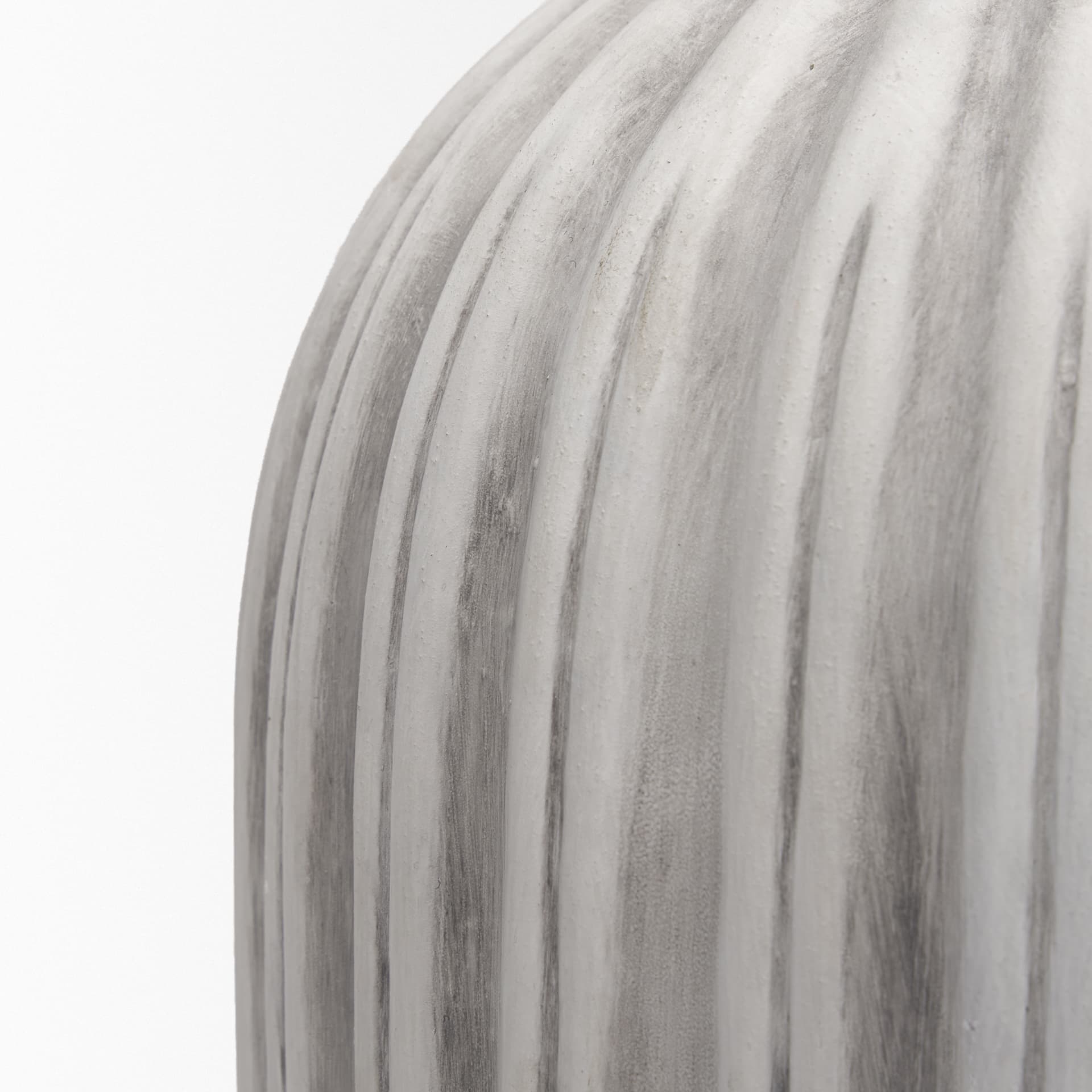 Ummi Tall Off White w/ Gray Antiquing Ceramic Vase — product photograph
