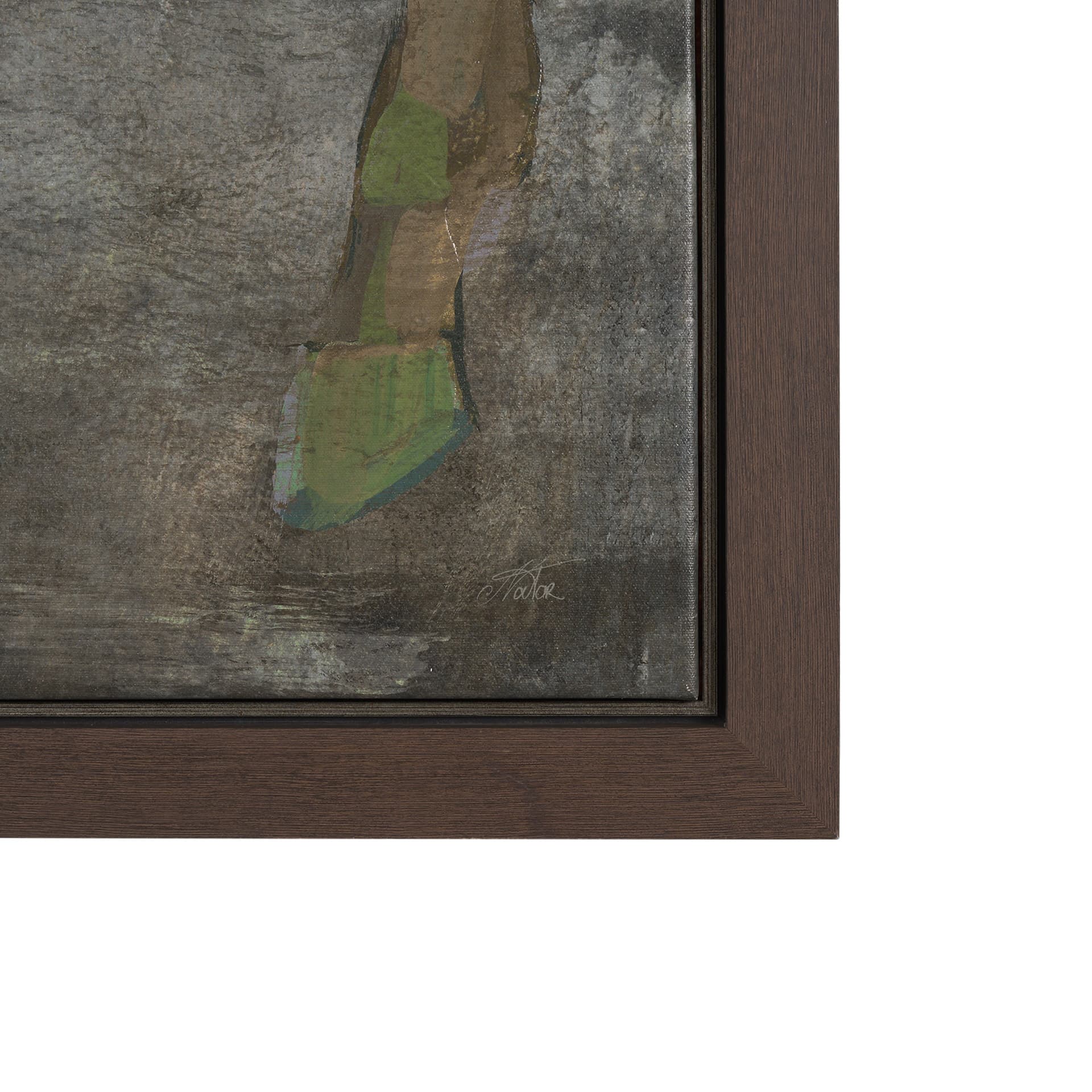 Mosaic Horse I by Mercana Studio a Hand Embellished Textured Framed Canvas — product photograph