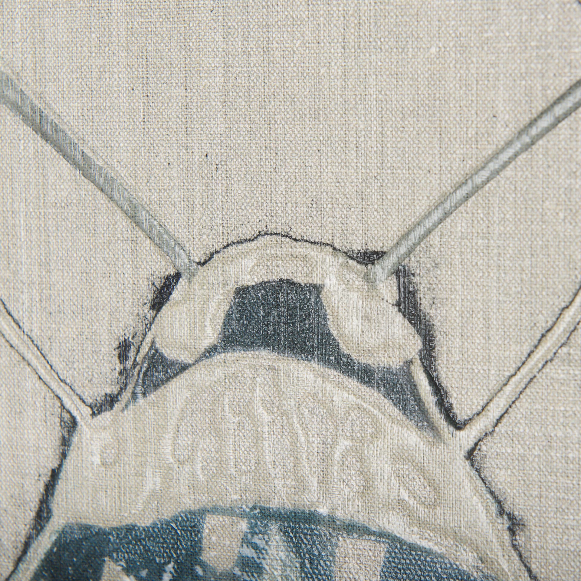 Moth Blue I by Mercana Studio a Hand Embellished Textured Canvas — product photograph