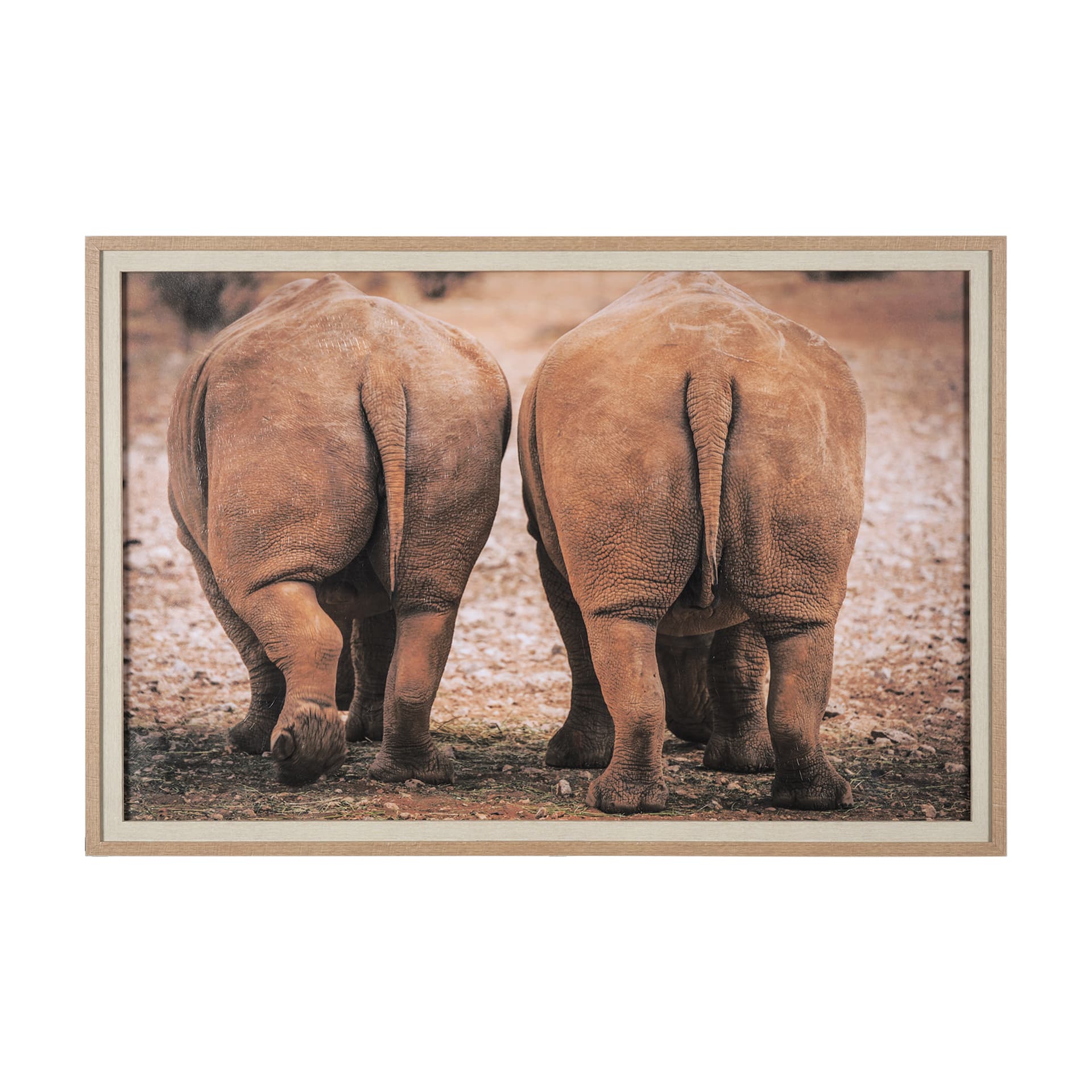 Walking Away by Mercana Studio a Hand Embellished Textured Framed Photo Art Print Matted under Glass — product photograph
