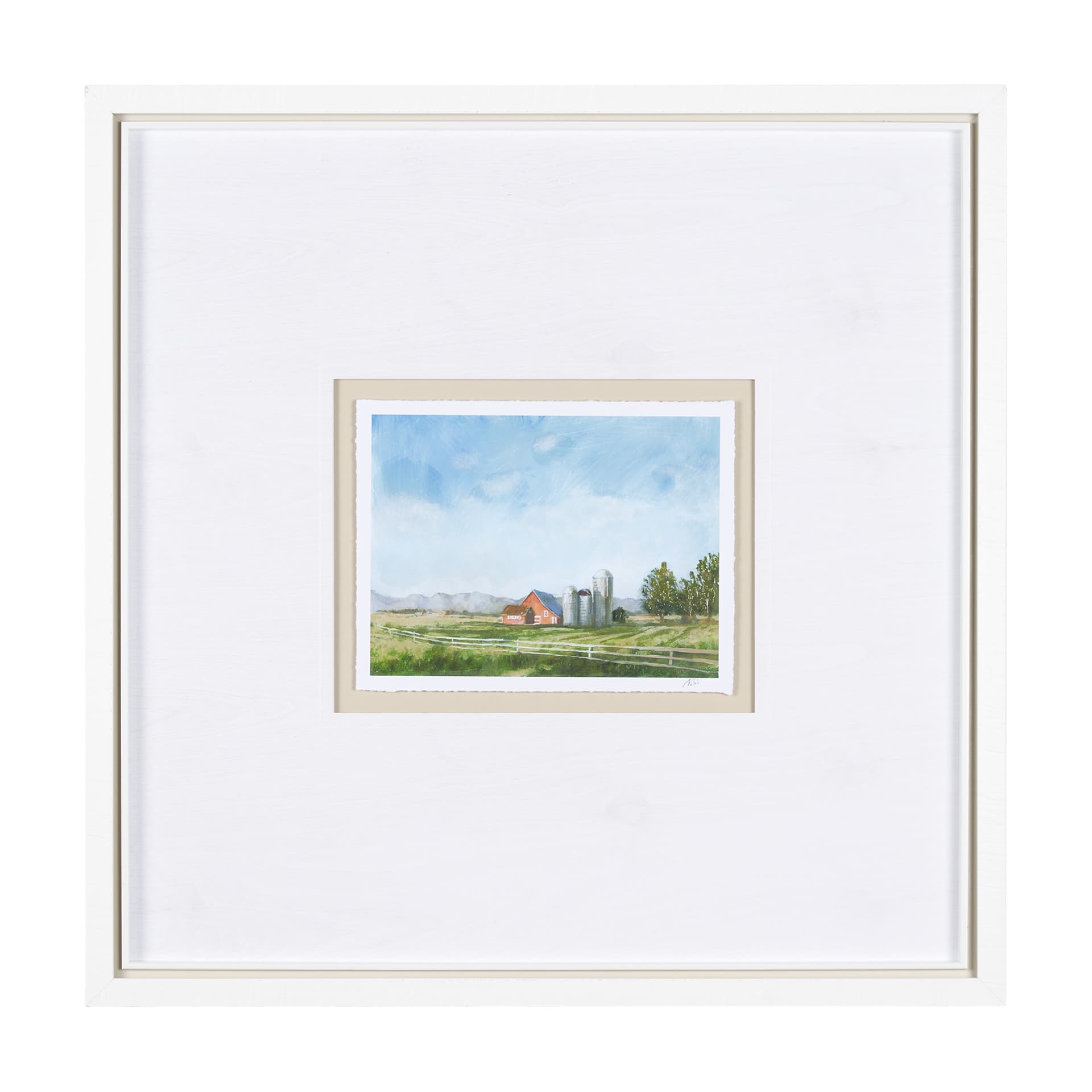 Driving With Mary II by Mercana Studio Hand Embellished Textured Framed Art Print Matted under Glass — product photograph