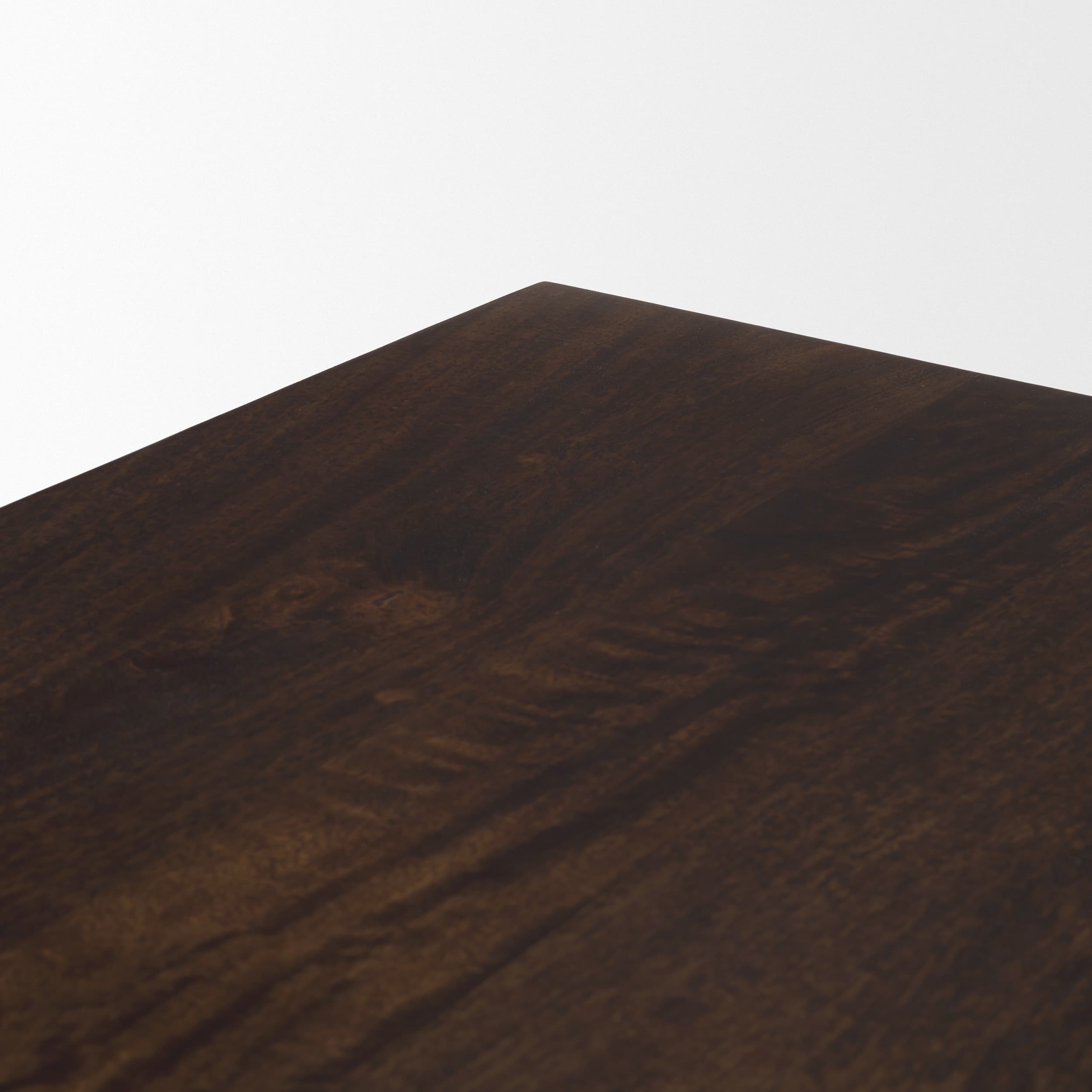 Viktor 55"L Dark Brown Solid Wood Coffee Table — product photograph
