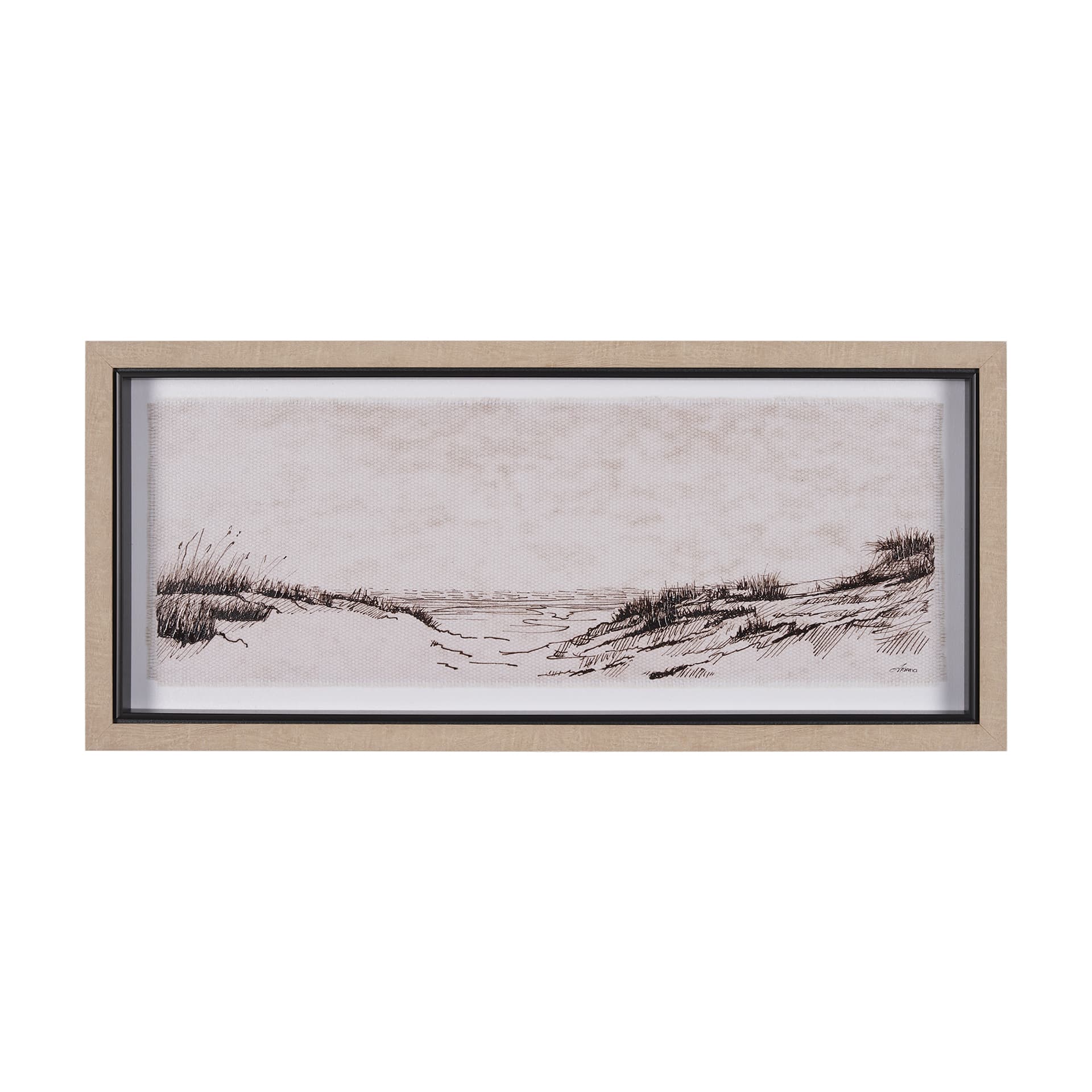 On the Shore III by Mercana Studio a Hand Embellished Textured Framed Art Print — product photograph