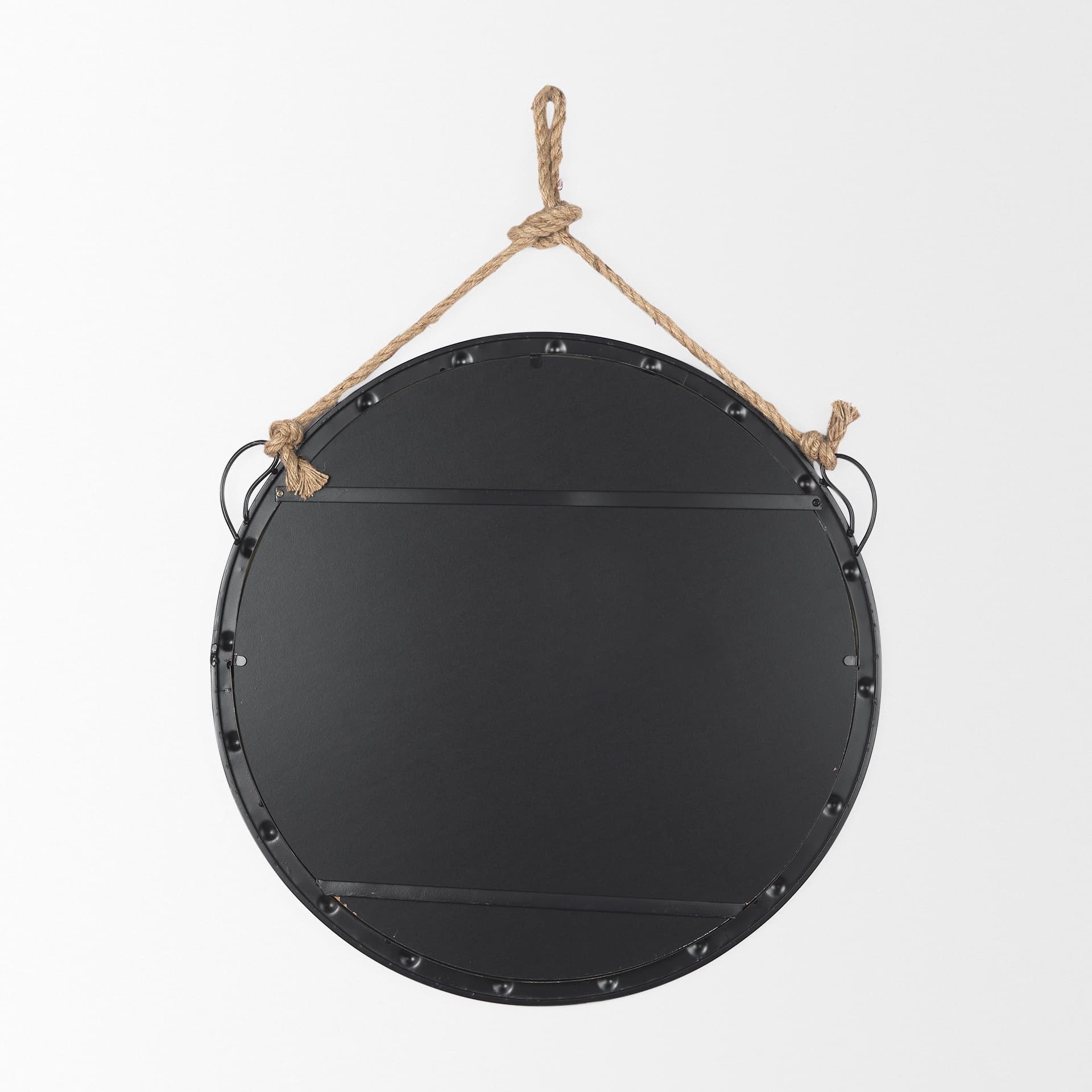 Pendula 27L x 27H Round Metal Frame Mirror — product photograph