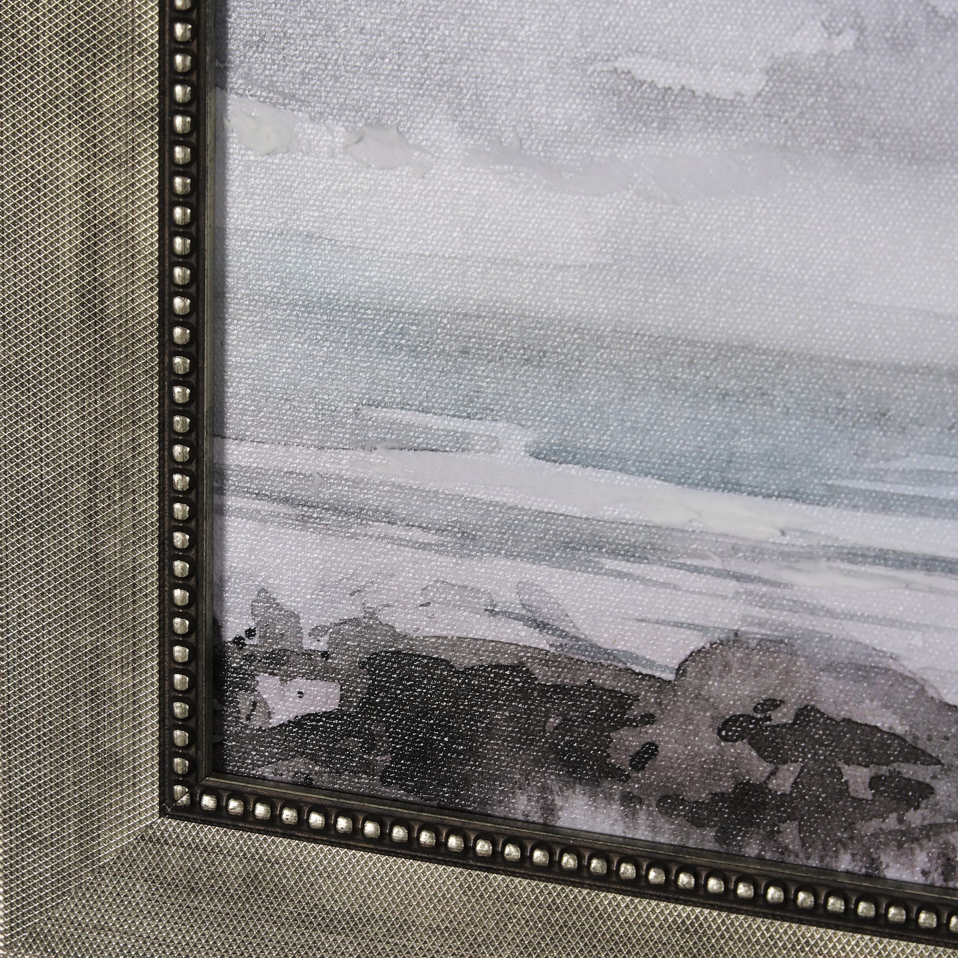 Seaside Vacation III by Mercana Studio a Hand Embellished Textured Framed Art Print — product photograph