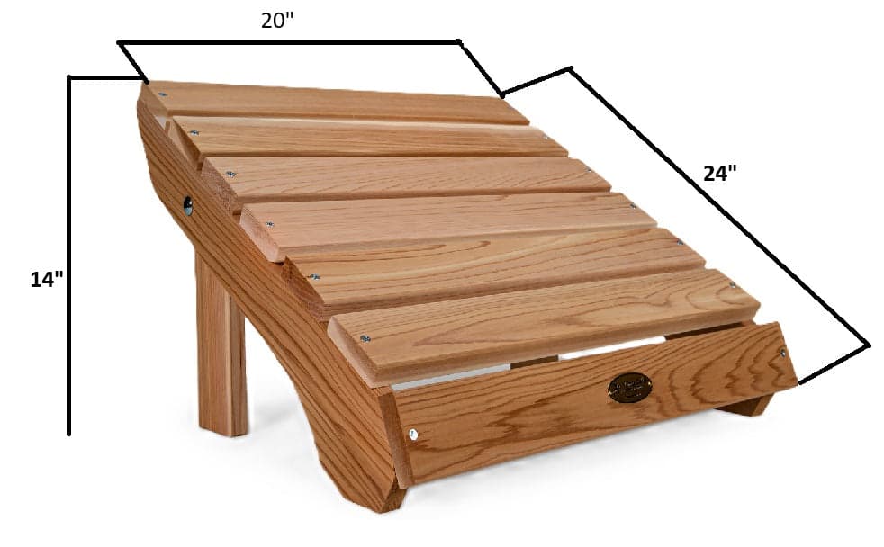AO21 - Cedar Adirondack Ottoman — product photograph