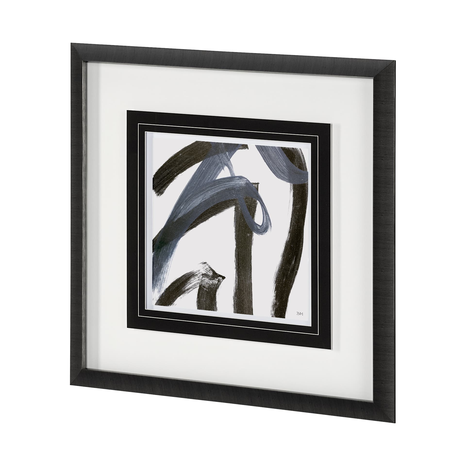Low Storm II by Mercana Studio a Hand Embellished Textured Framed Art Print Matted under Glass — product photograph