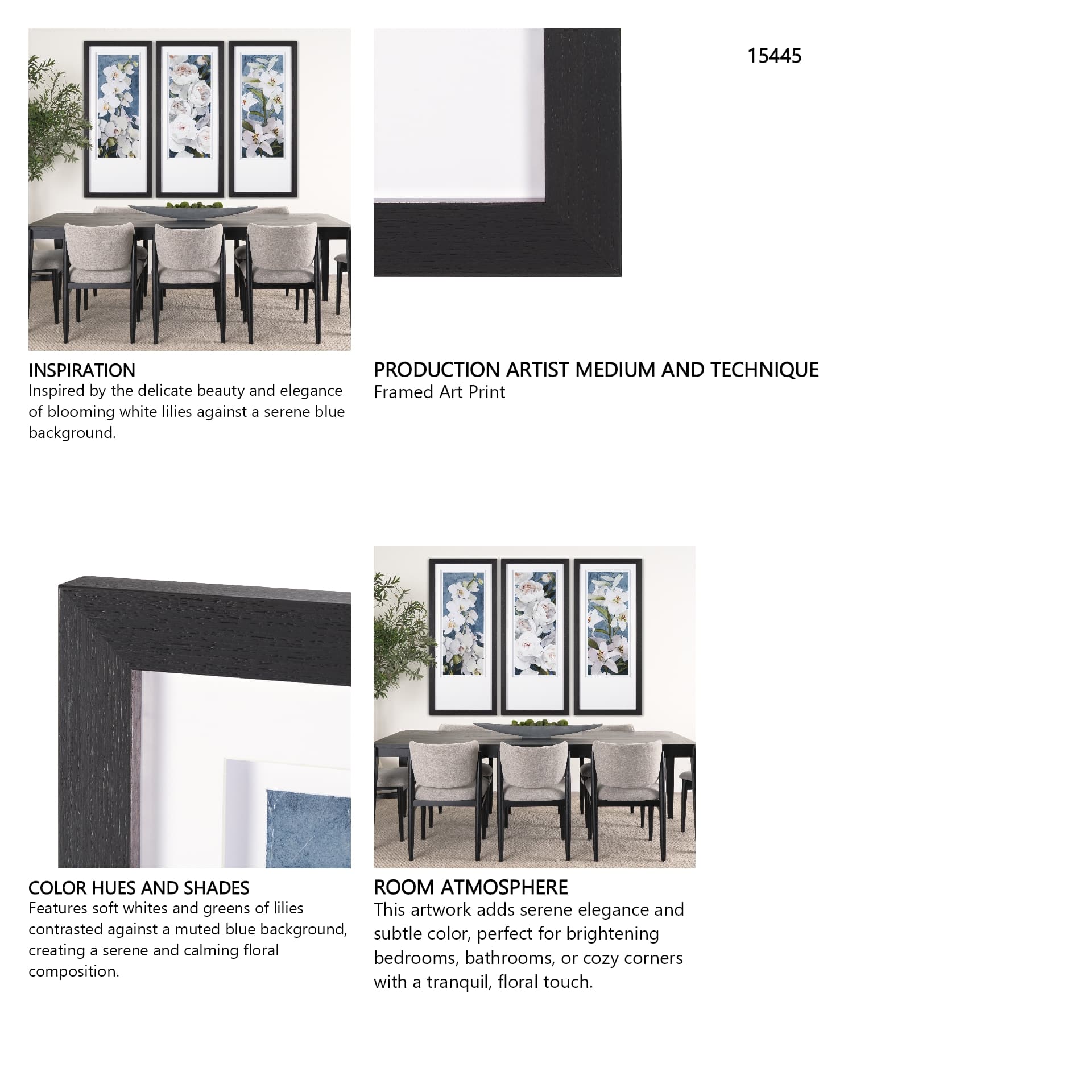 Purity III by Mercana Studio a Framed Art Print — in a styled room