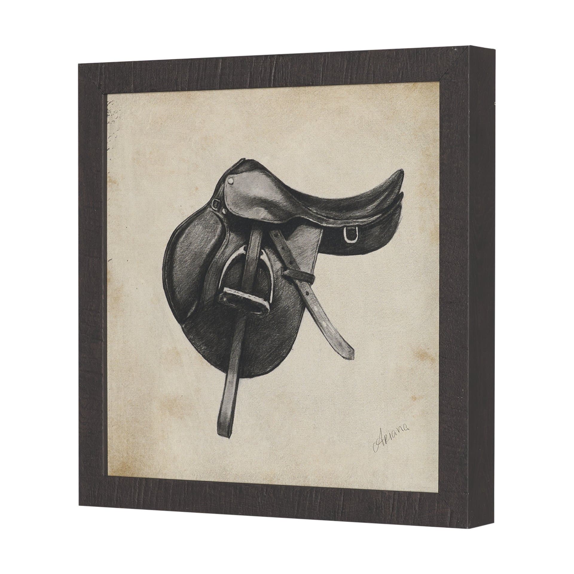 Equestrian Collection by Mercana Studio Textured Framed (Set of 6) — product photograph