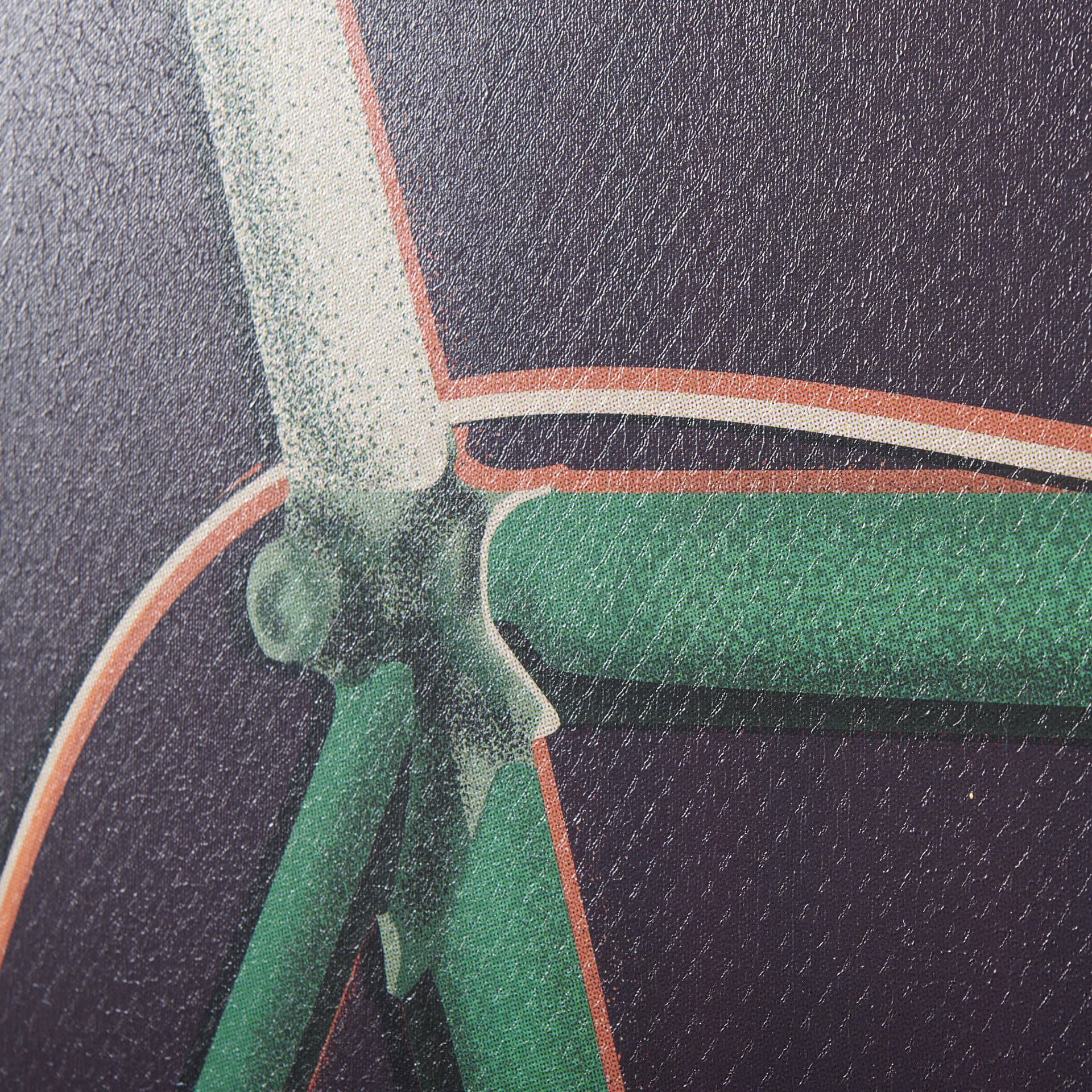 Bike Saddle Purple by Alarm a Hand Embellished Textured Canvas — product photograph
