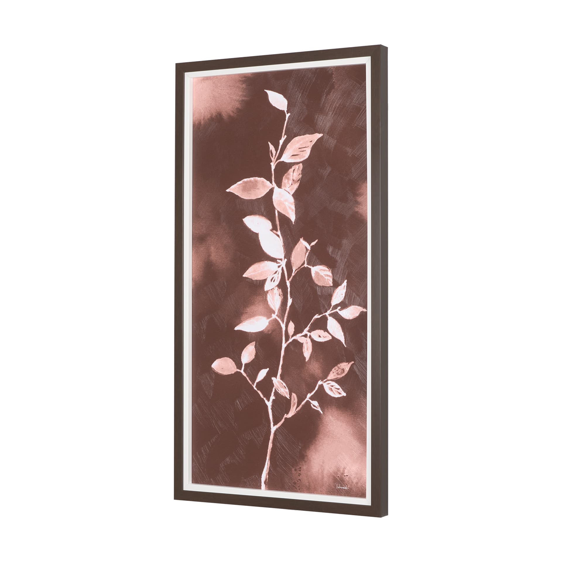 Sienna Silhouette III by Mercana Studio a Hand Embellished Textured Framed Art Print — product photograph