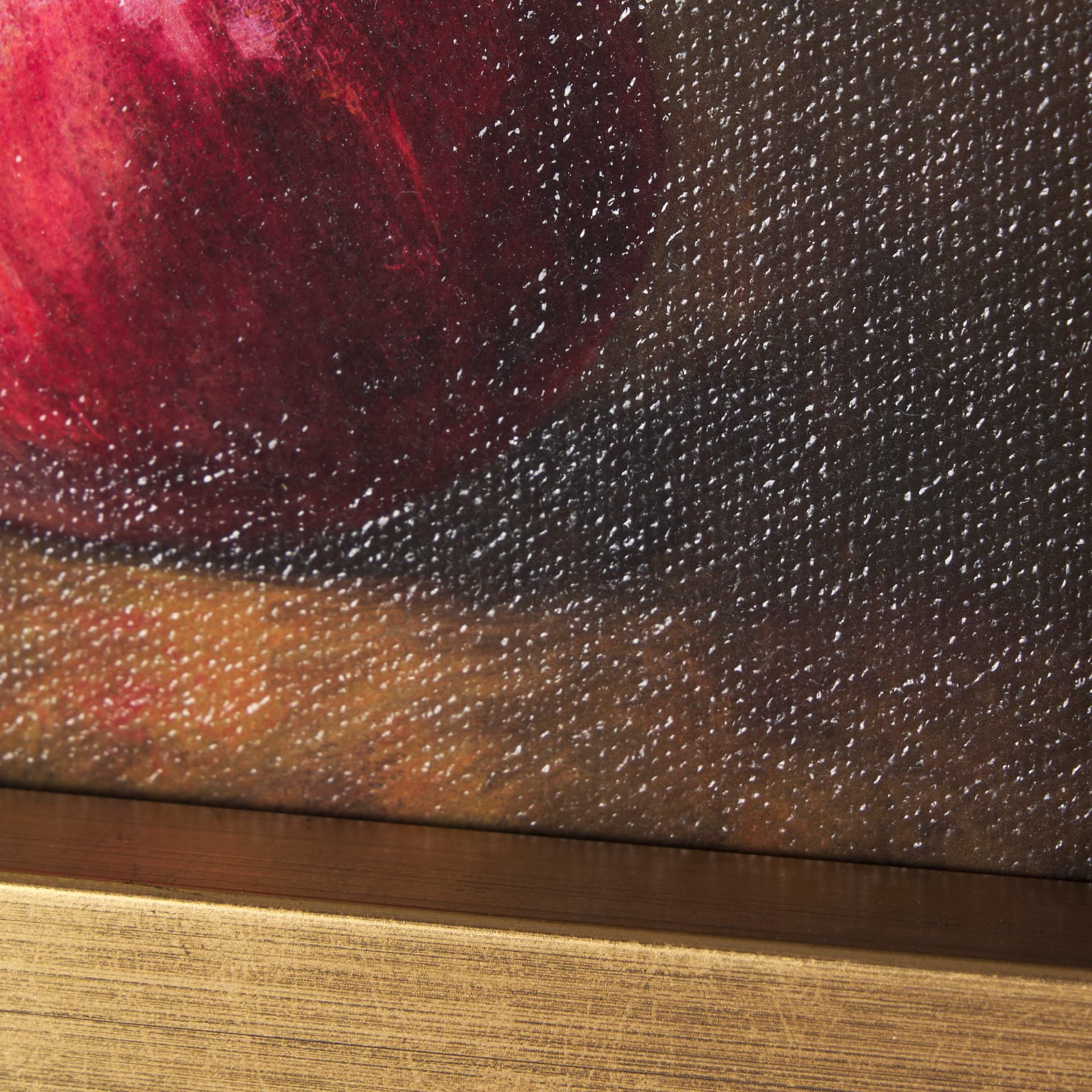 Lonely Pomegranate by Mercana Studio a Hand Embellished Framed Art Print — product photograph