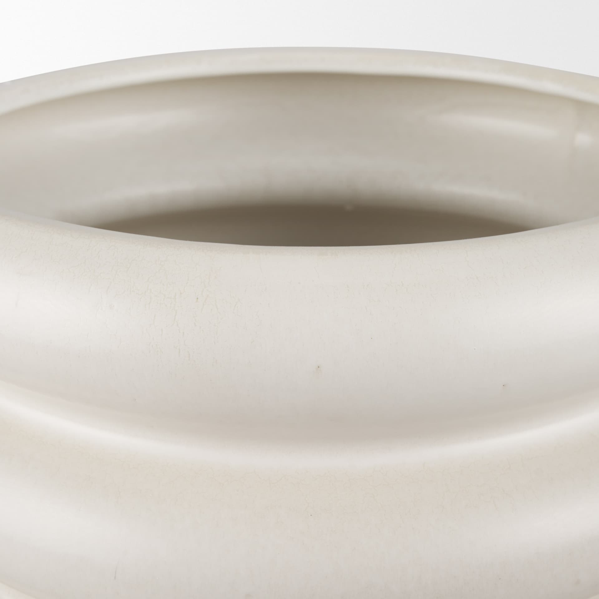 Twyla Tall Cream Glazed Floor Ceramic Vase — product photograph