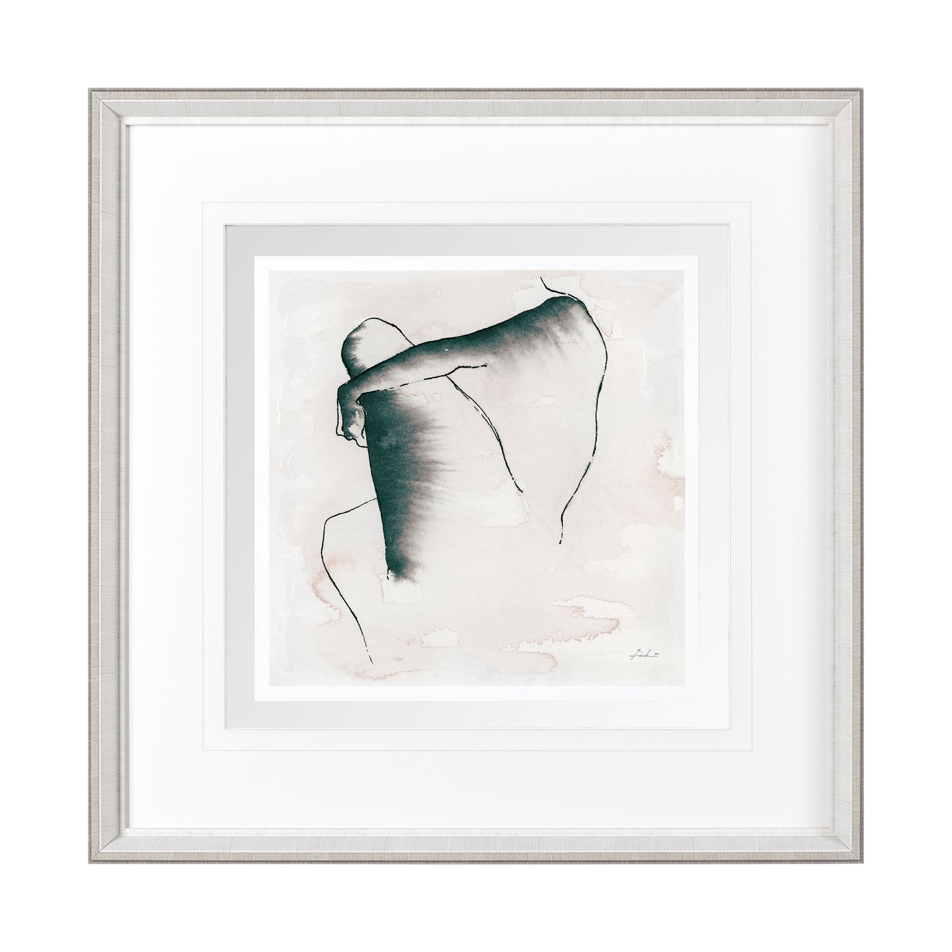 Andromedae Light III by Melody D a Hand Embellished Textured Framed Art Print Matted under Glass — product photograph