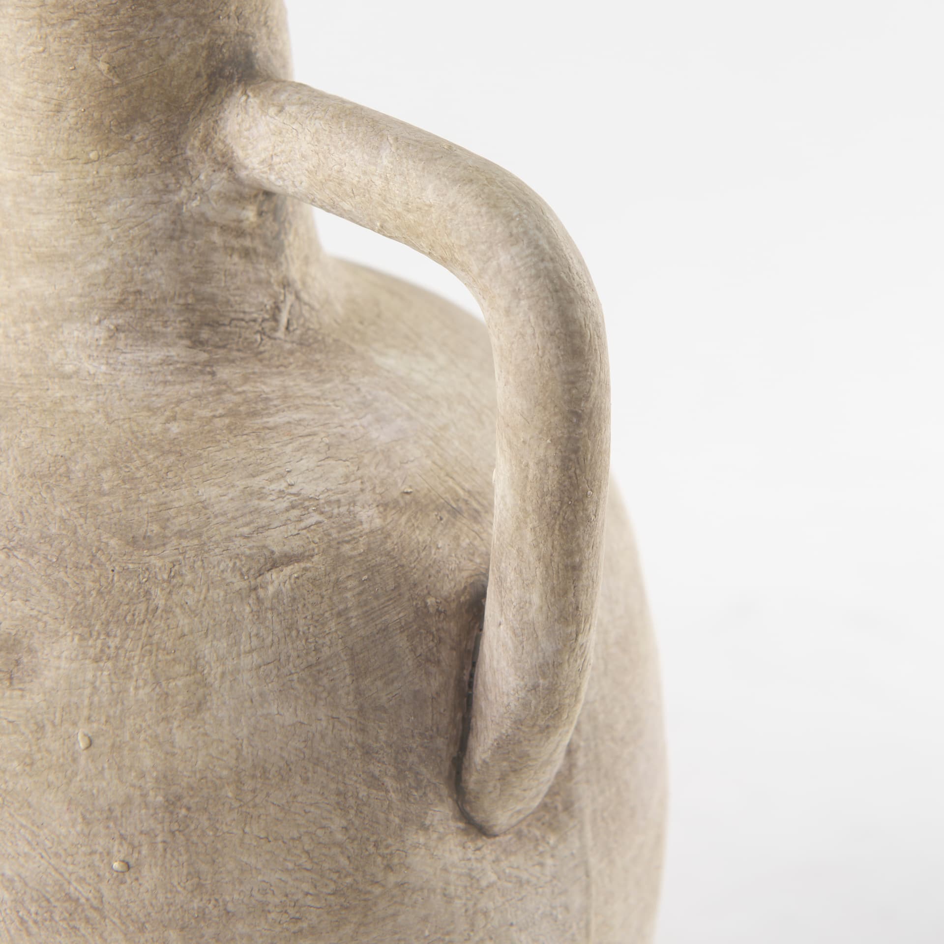Zenni 5.3L x 5.3W x 9.3H Warm Beige Ceramic Vase — product photograph