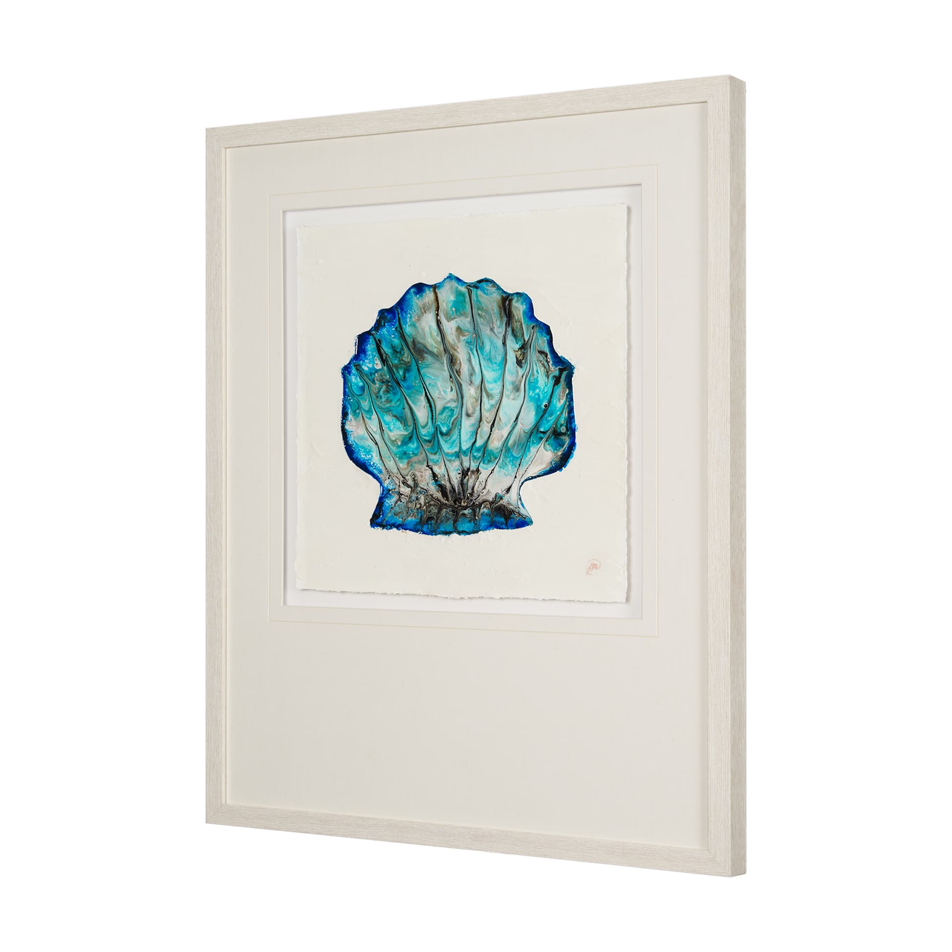 Sea Pearl by Studio M a handmade Original Framed Artwork under Glass — product photograph
