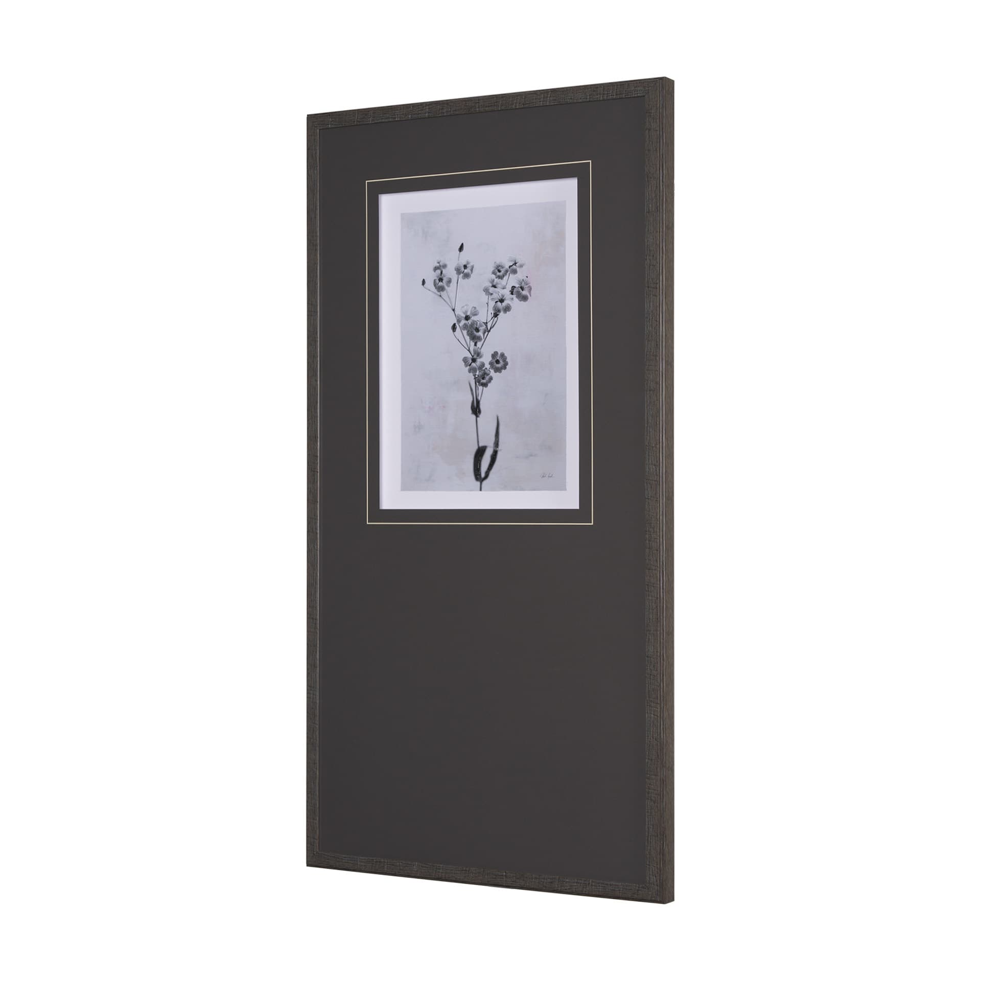 Wonderful Wildflowers XV Neutral by Deborah Revell a Hand Embellished Framed Art Print Matted under — product photograph