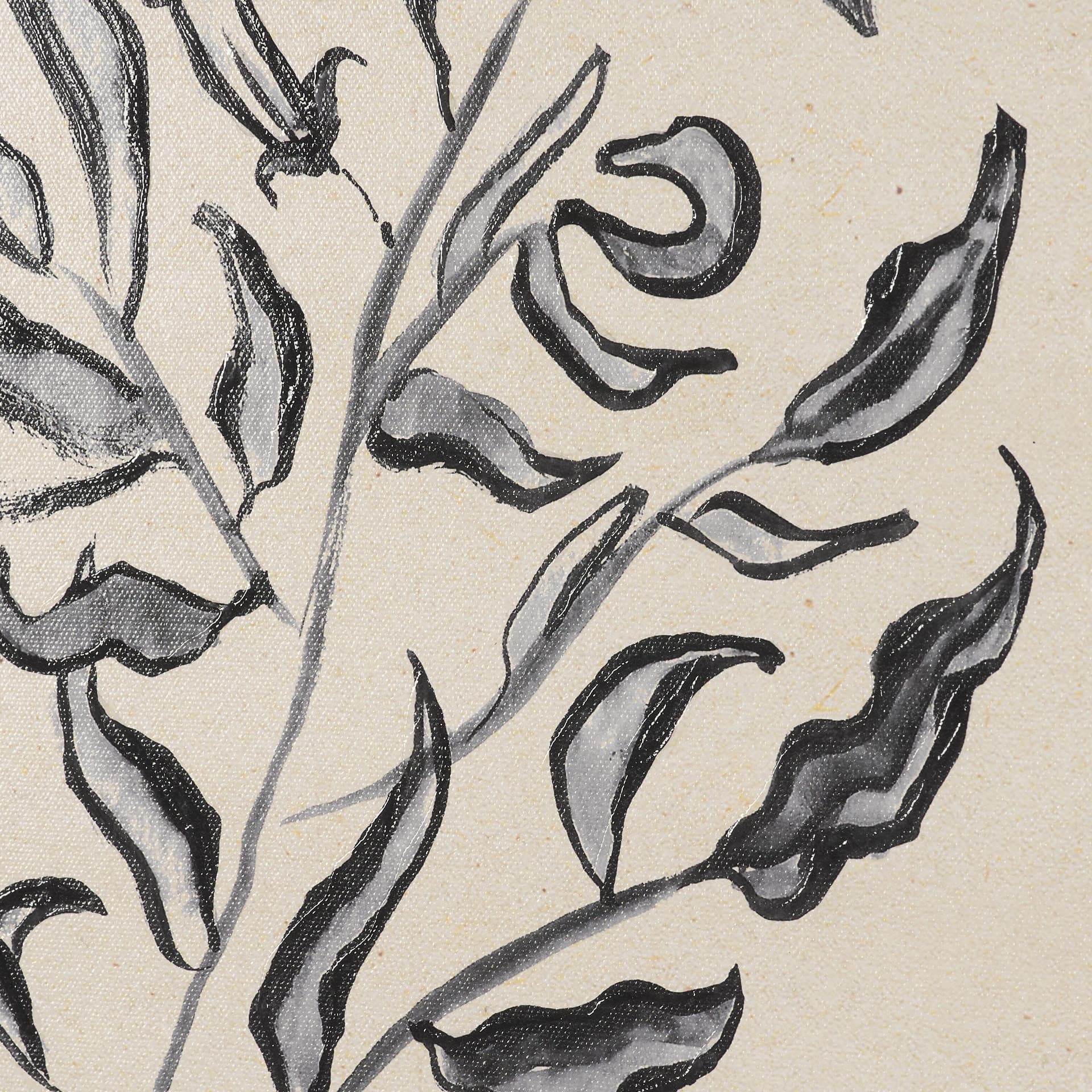 Pandora Plant by Cristina Bartl Villa Hand-Embellished Textured Framed Artwork Matted under Glass — product photograph