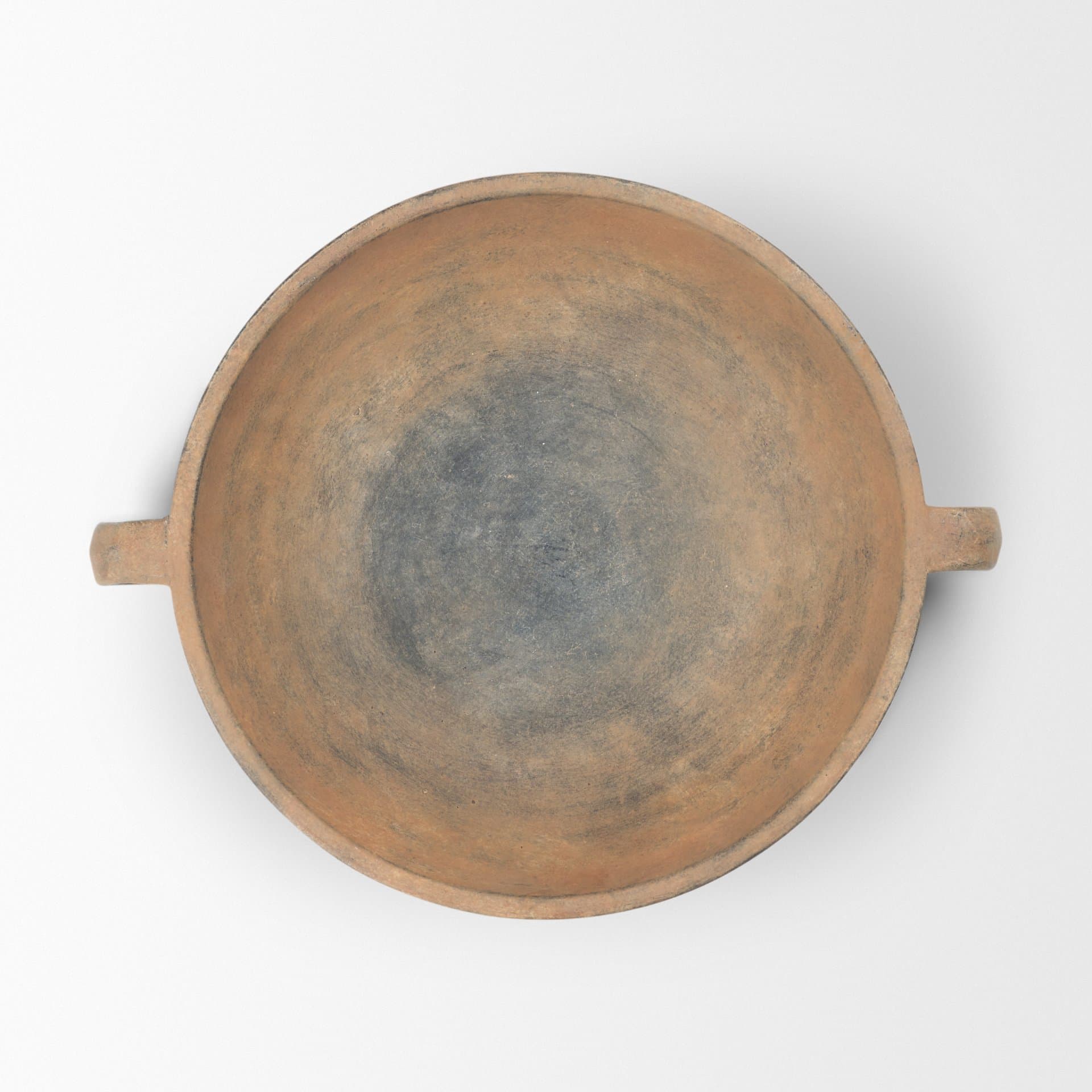 Cotto Round w/ Handles Weathered Terracotta Decorative Bowl — product photograph