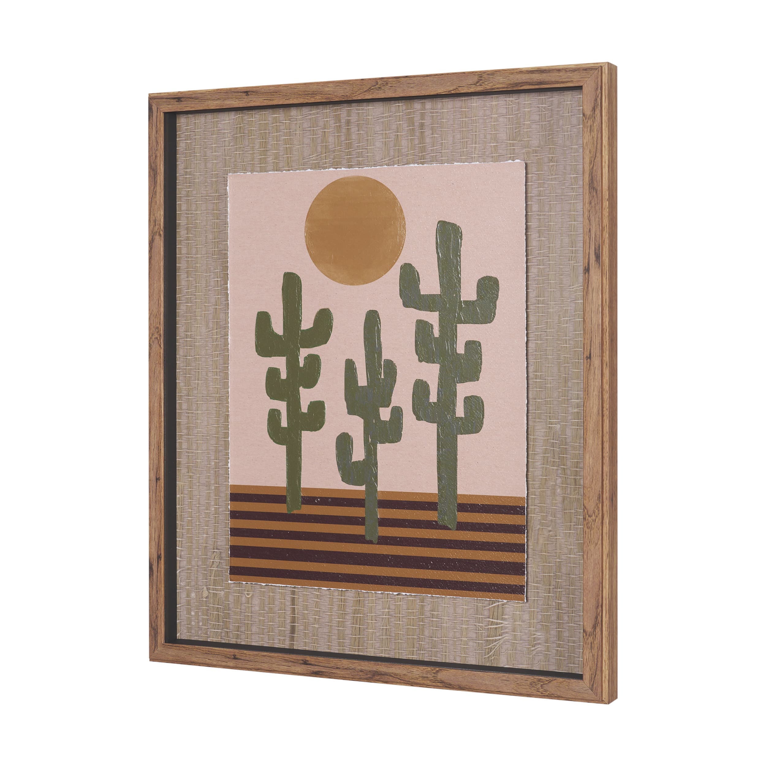 Southwestern Landscape No.3 by The Miuus Studio Textured Framed Artwork Matted under Glass — product photograph