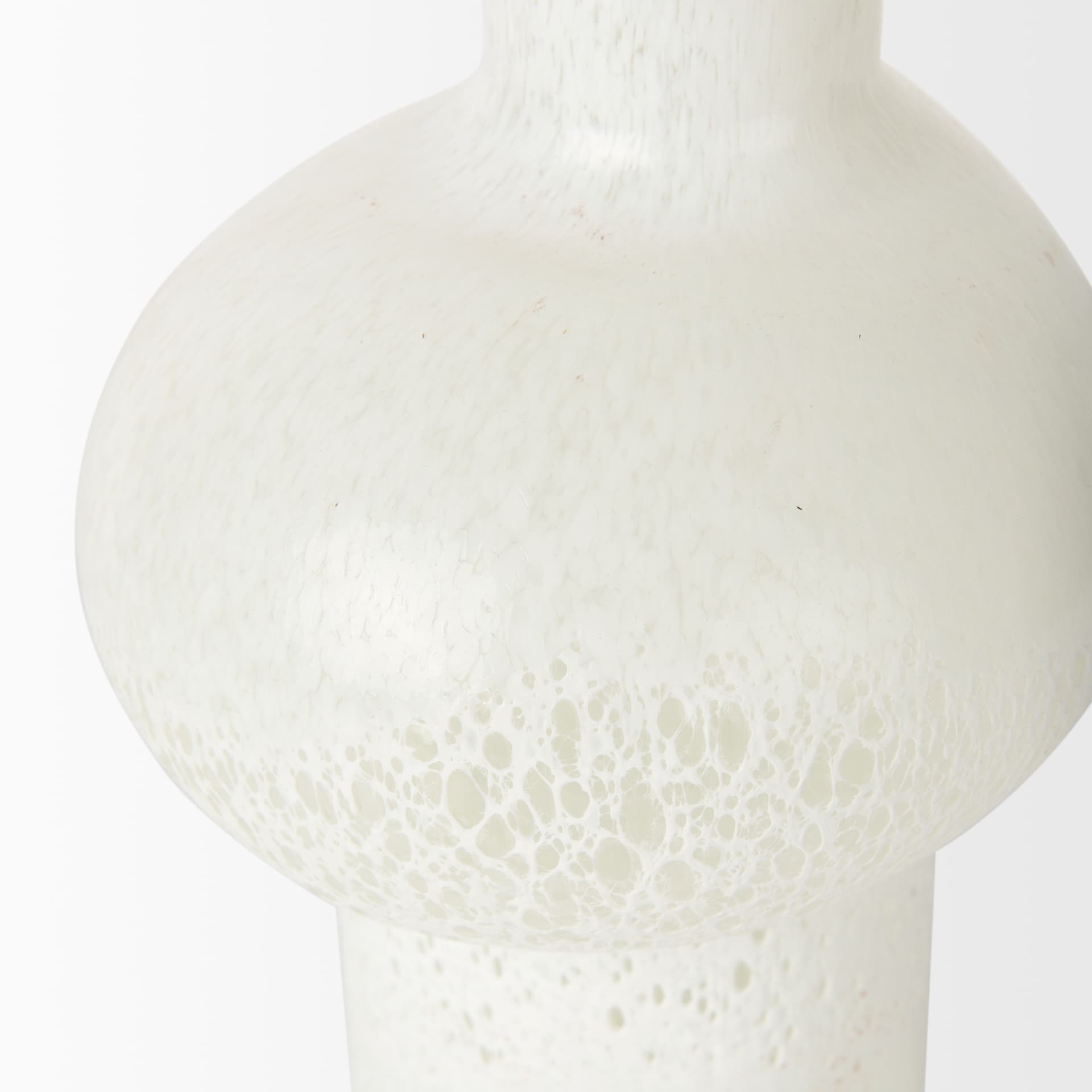 Heket Tall White Glass Vase — product photograph