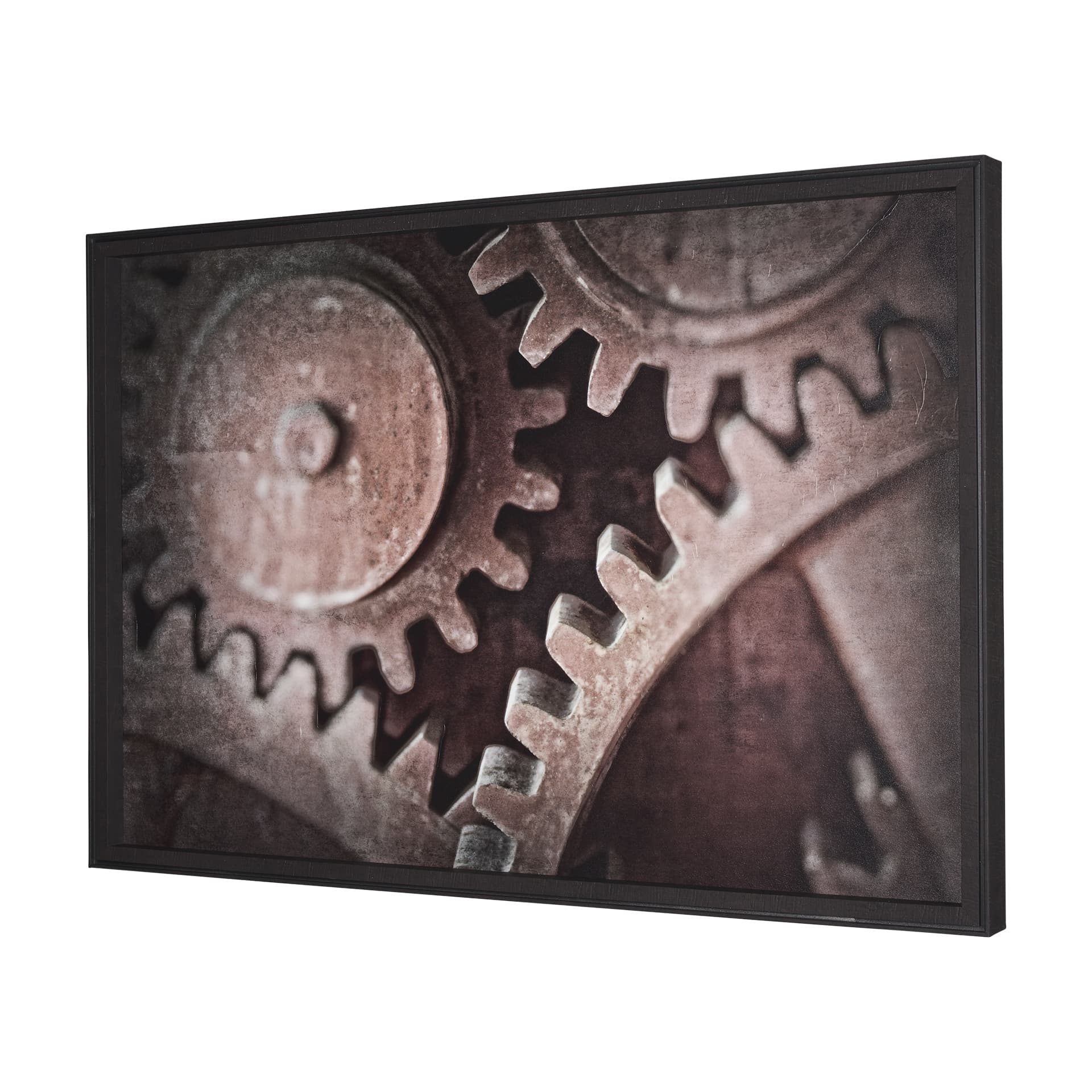 Industrial Collect - Cog by Michael Banks a Hand Embellished Textured Framed Photo Art Print — product photograph