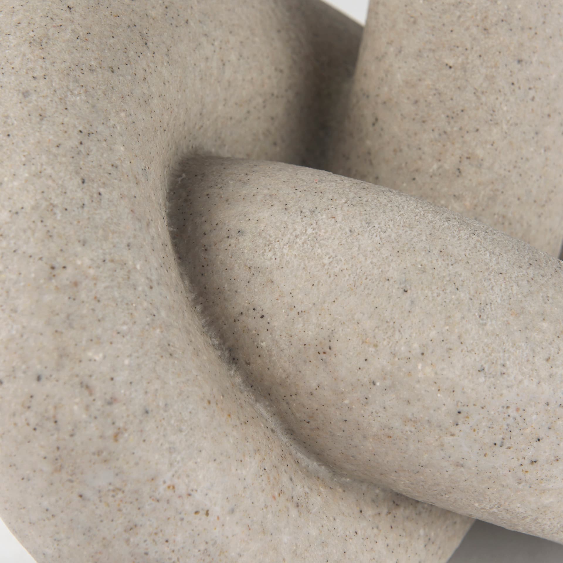 Otto Sandstone Resin Large Knot Sculpture Decorative Object — product photograph