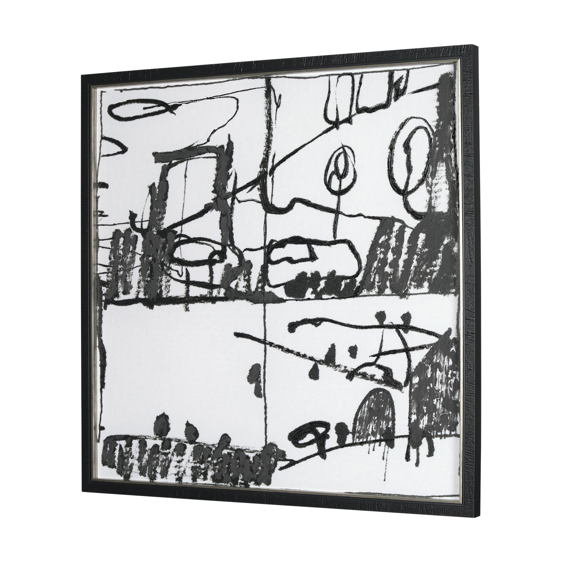 Lost Treasure Map V by Mercana Studio a Hand Embellished Textured Framed Art Print — product photograph