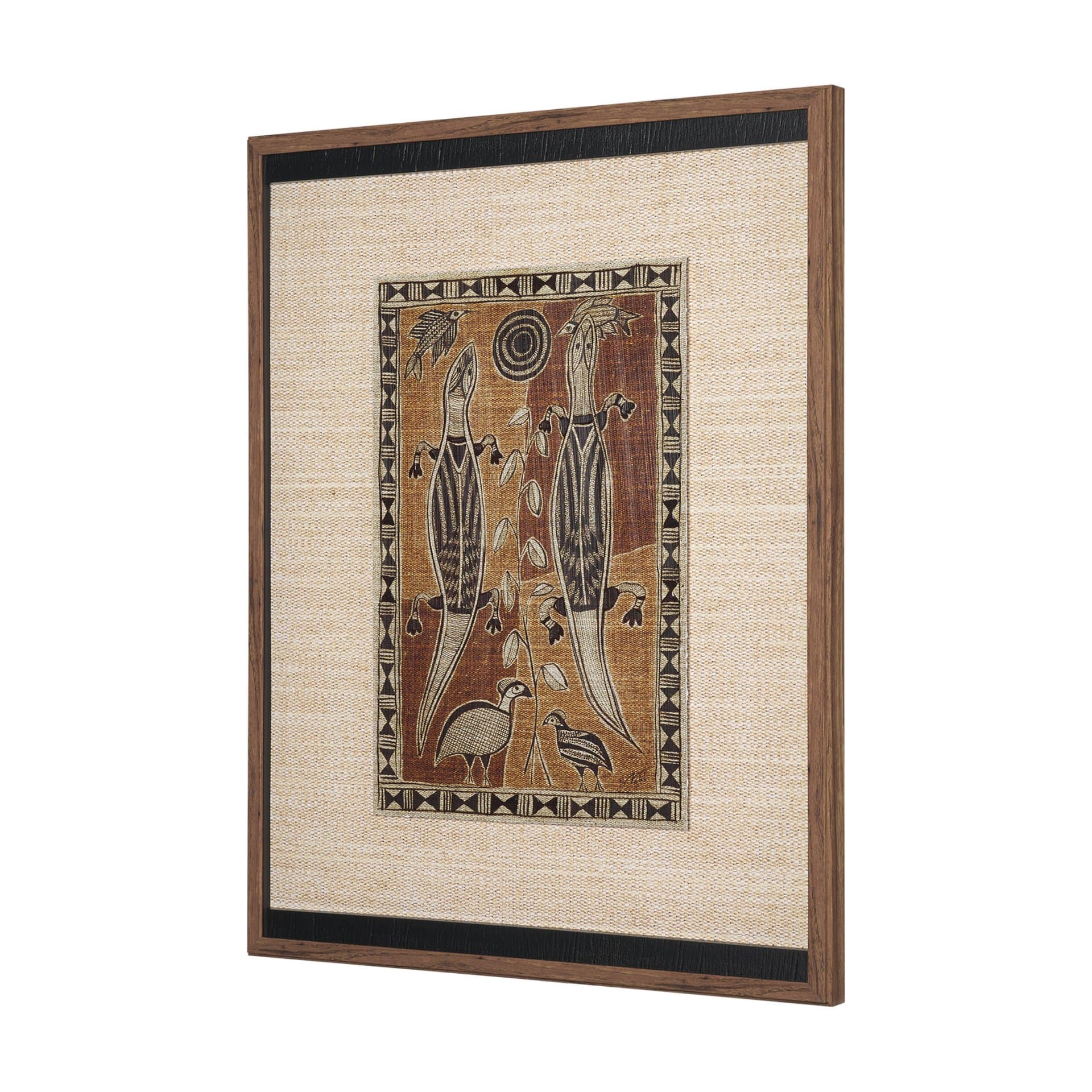 Mythical Jungle II by Mercana Studio Hand Embelished Textured Framed Artwork Matted under Glass — product photograph