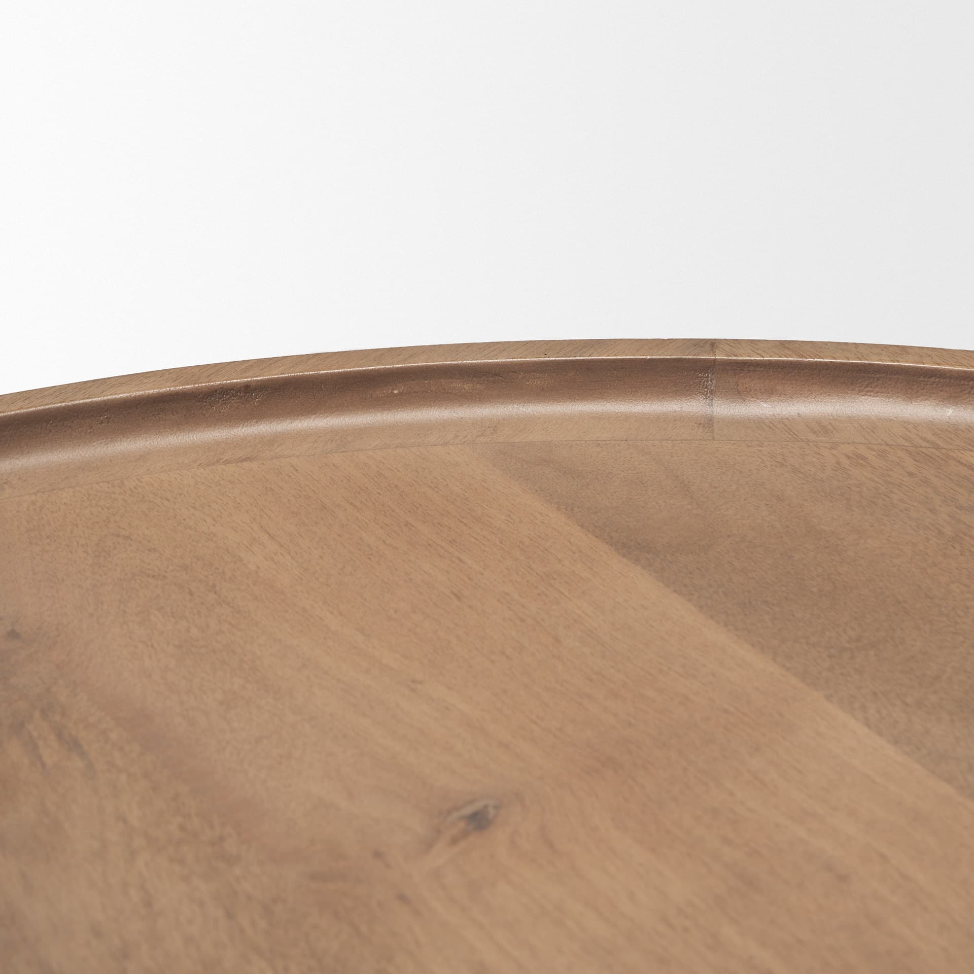 Cleaver (Set of 2) 40" & 31" Round Brown Solid Wood Nesting Coffee Tables — product photograph