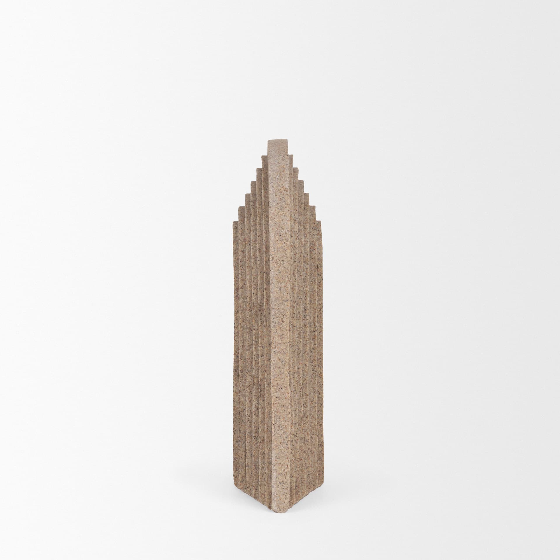 Kael Resin Textured Concrete Gray Decorative Object — product photograph