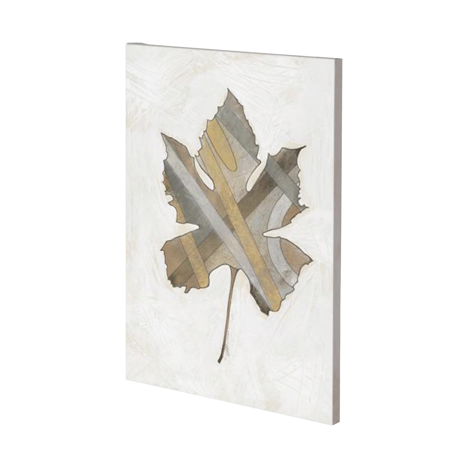 Leafy Patterns 4 by Filippo Ioco a Hand Embellished Textured Canvas — product photograph