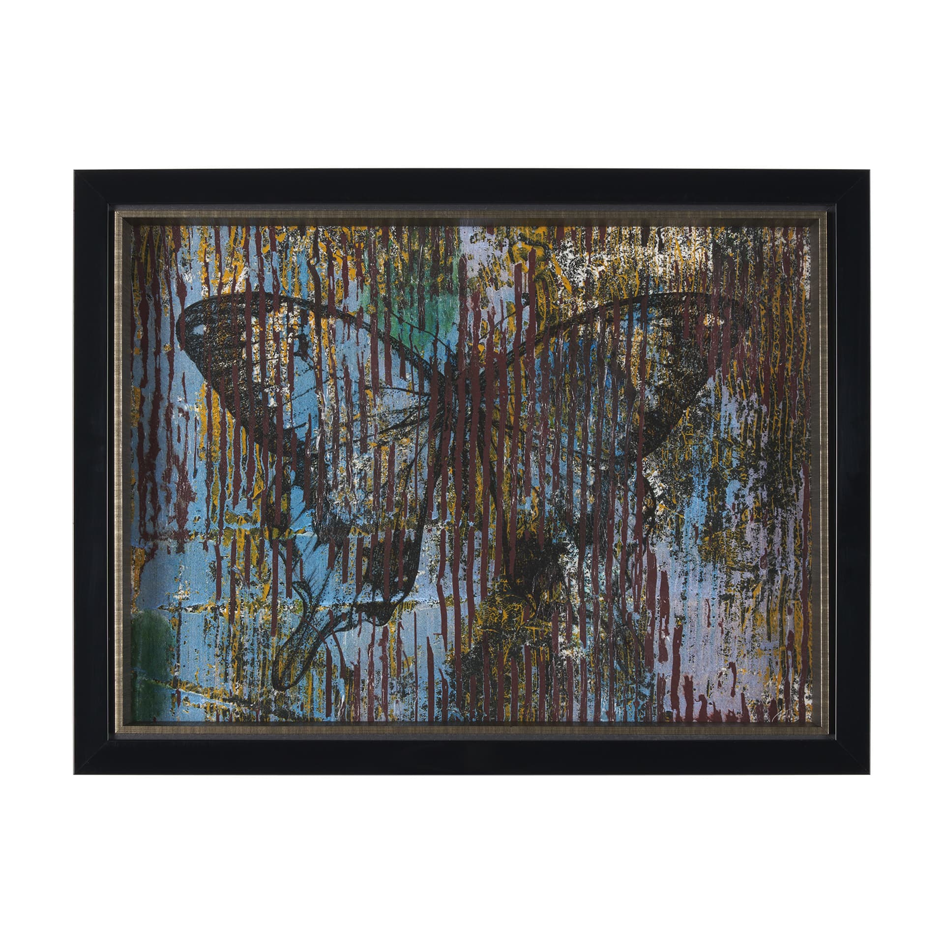 Papillon III by Mercana Studio a Hand Embellished Framed Art Print — product photograph