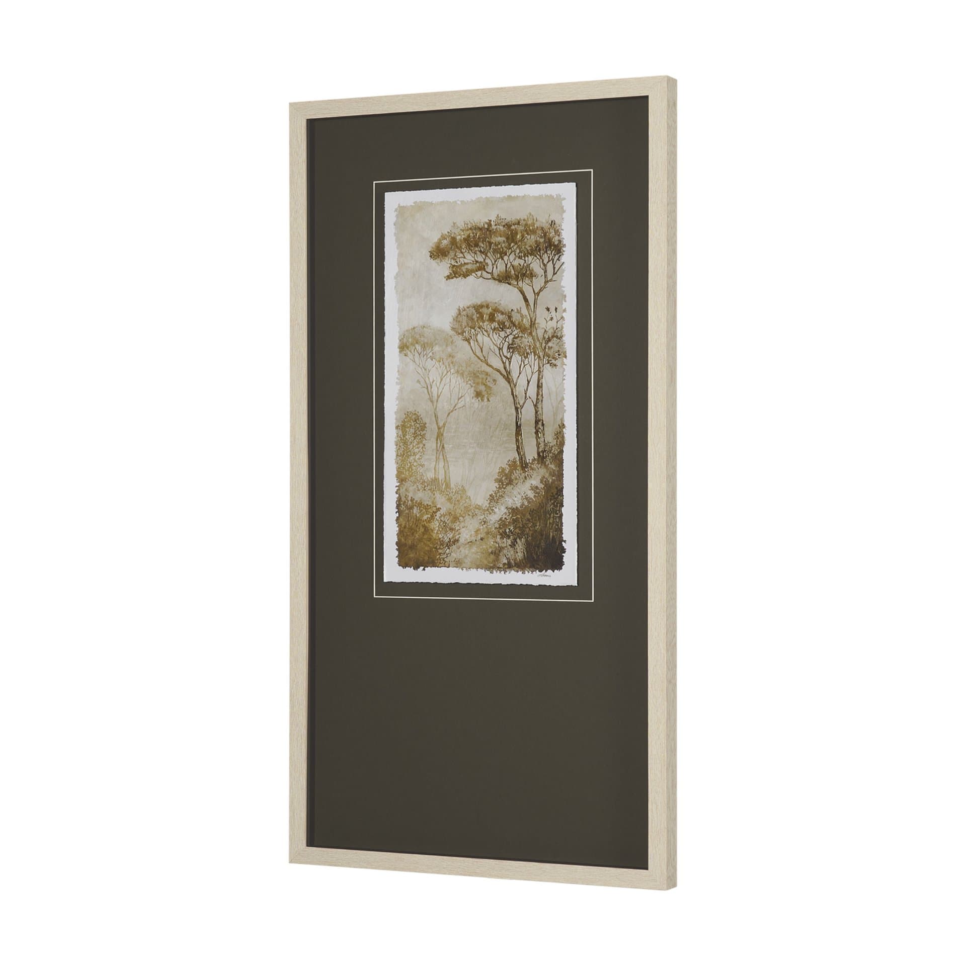 Timeless Vista III by Mercana Studio Hand Embelished Textured Framed Artwork Matted under Glass — product photograph