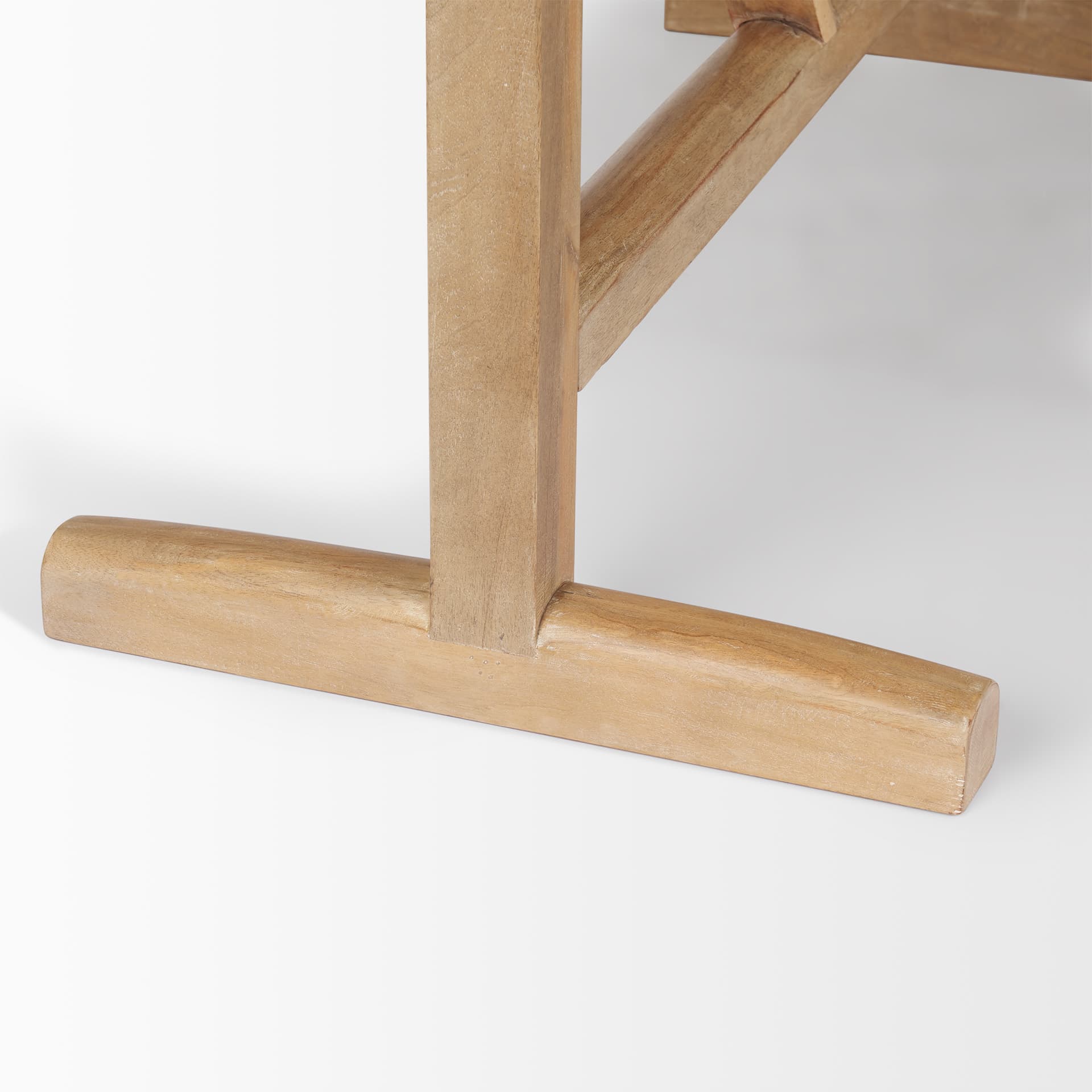 Viktor 94"L x 42"W Dining Table | Modern | Light Brown Wood | Seats 4 — product photograph