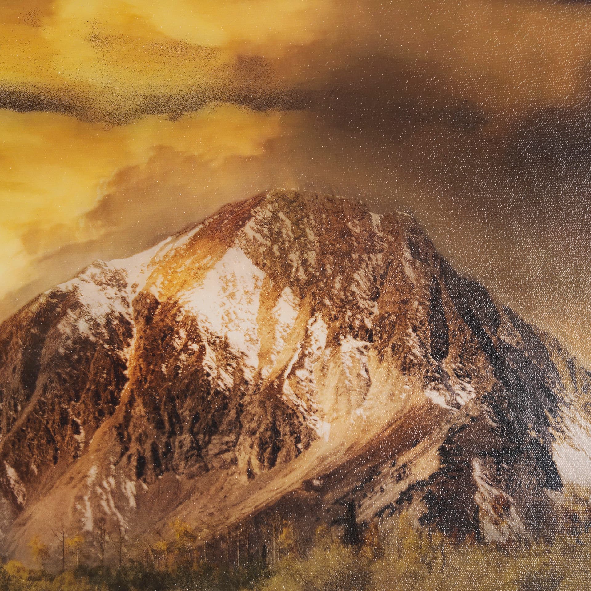 Peak Pursuit by Bobbie Goodrich a Hand Embellished Framed Photo Art Print Matted under Glass — product photograph
