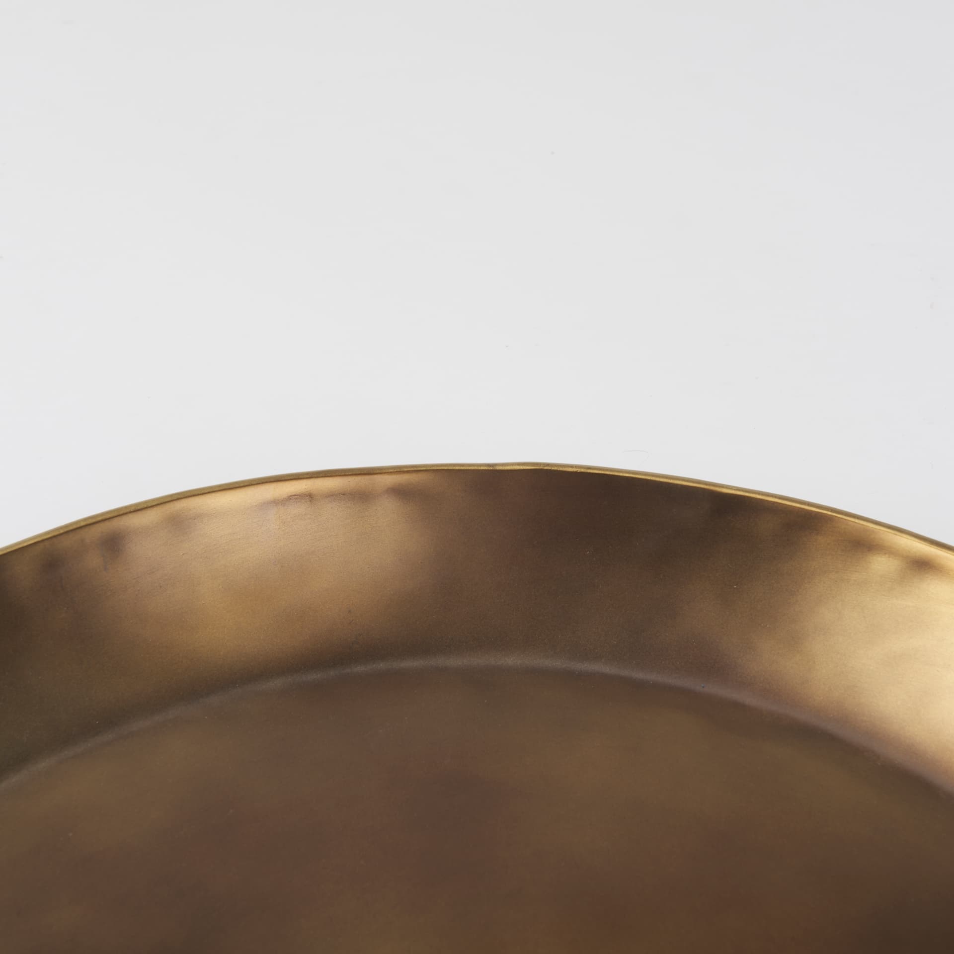 Eagan 20.0L x 20.0W x 1.8H Brass Aluminium Tray Medium — product photograph