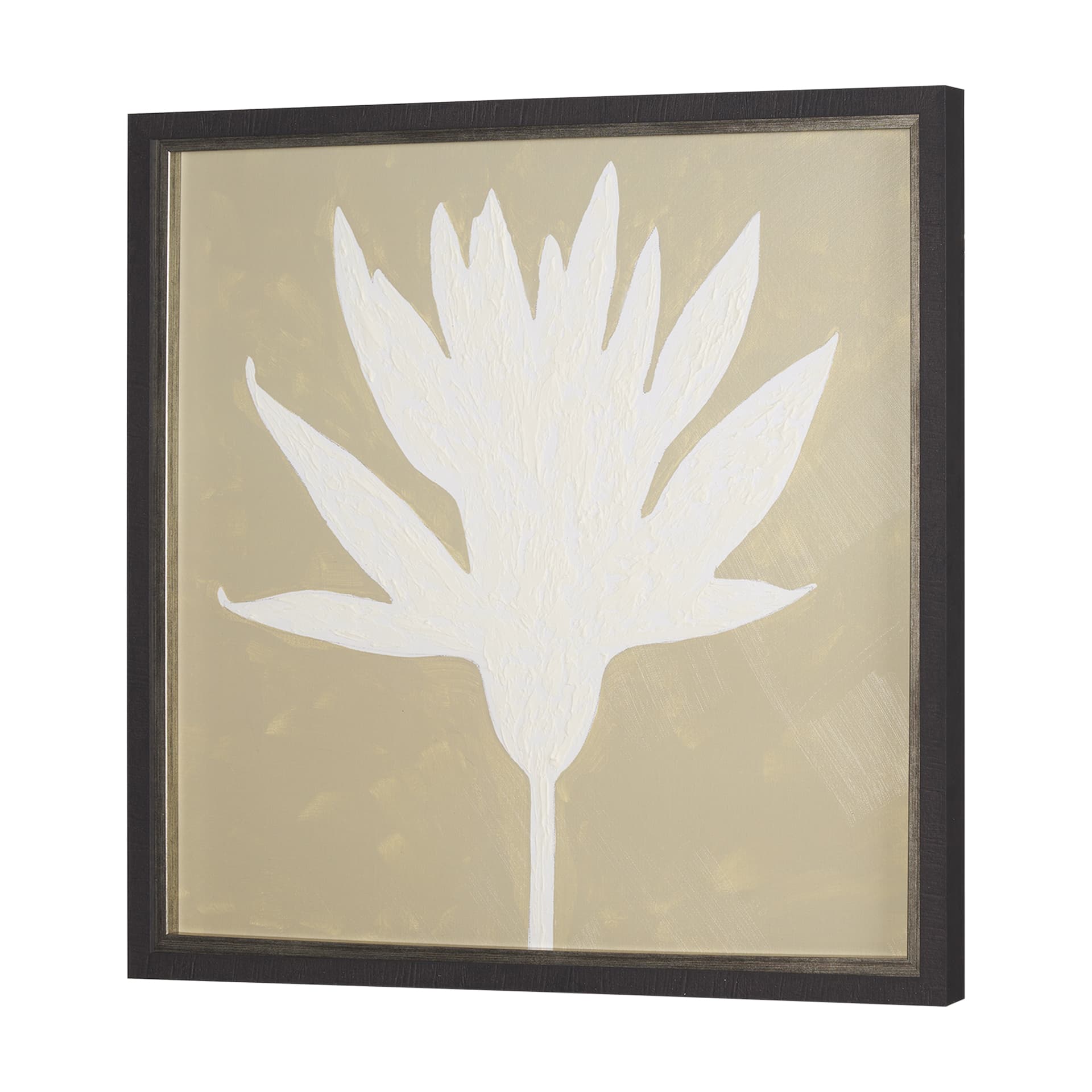 Floral Silhouettes II by Liz Jardine a Hand Embelished Textured Framed Art Print — product photograph