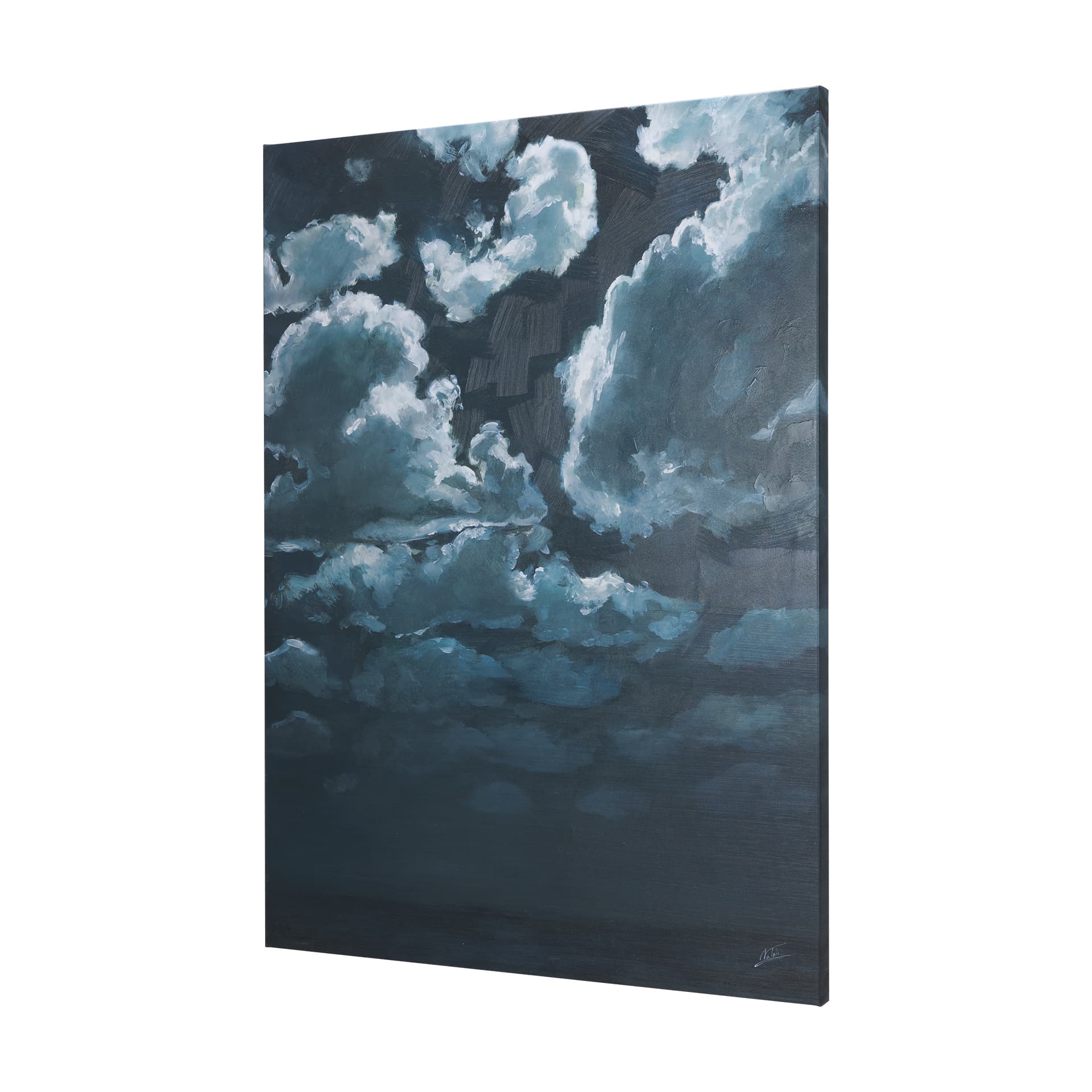 Night cloud II by Mercana Studio a Hand Embellished Textured Canvas — product photograph