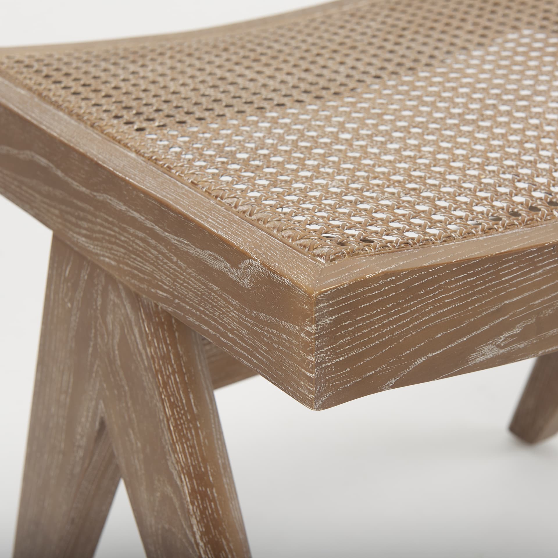 Arvin 21.7L x 17.7W x 18.1H Medium Brown Wooden Stool — product photograph