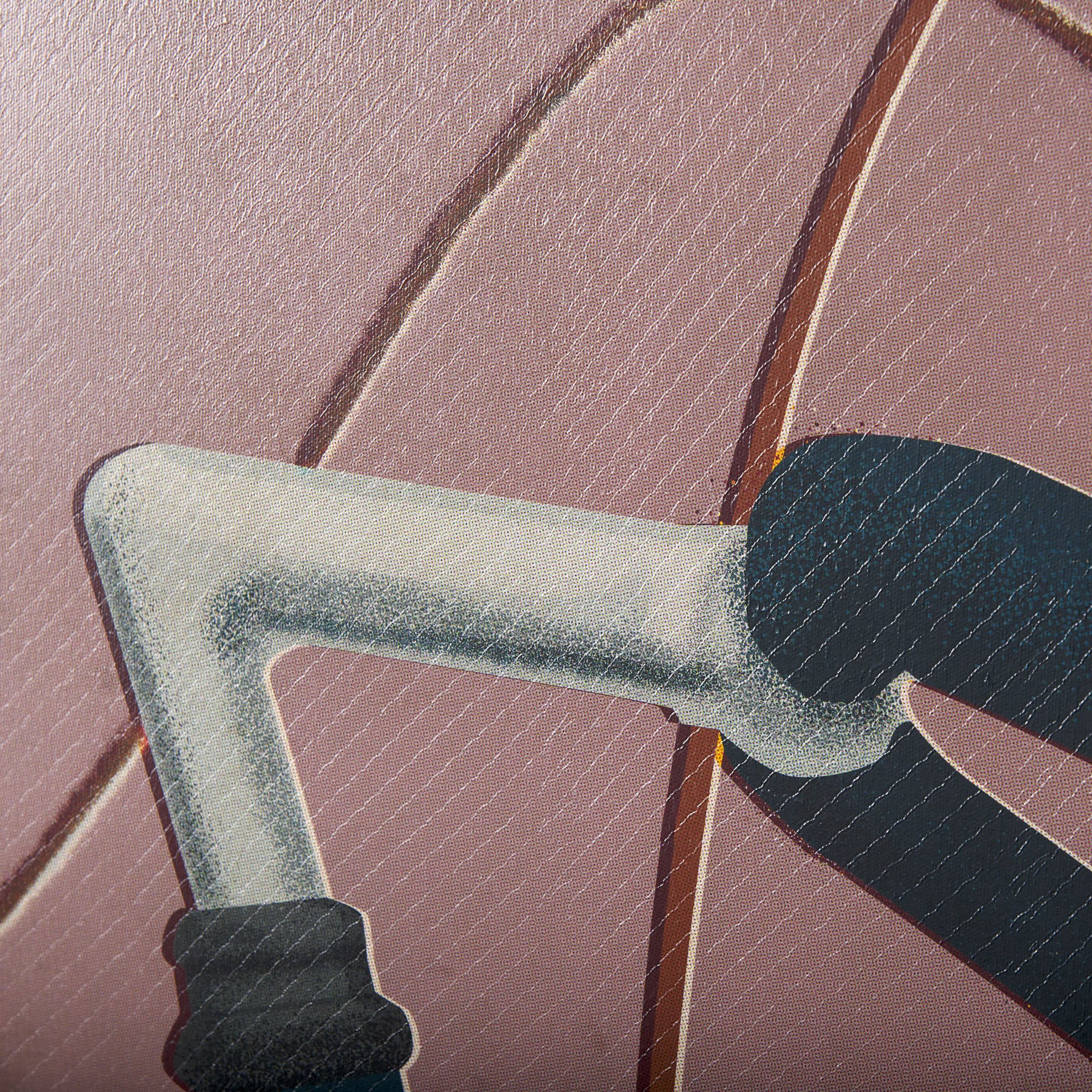 Bike Handle Pink by Alarm a Hand Embellished Textured Canvas — product photograph