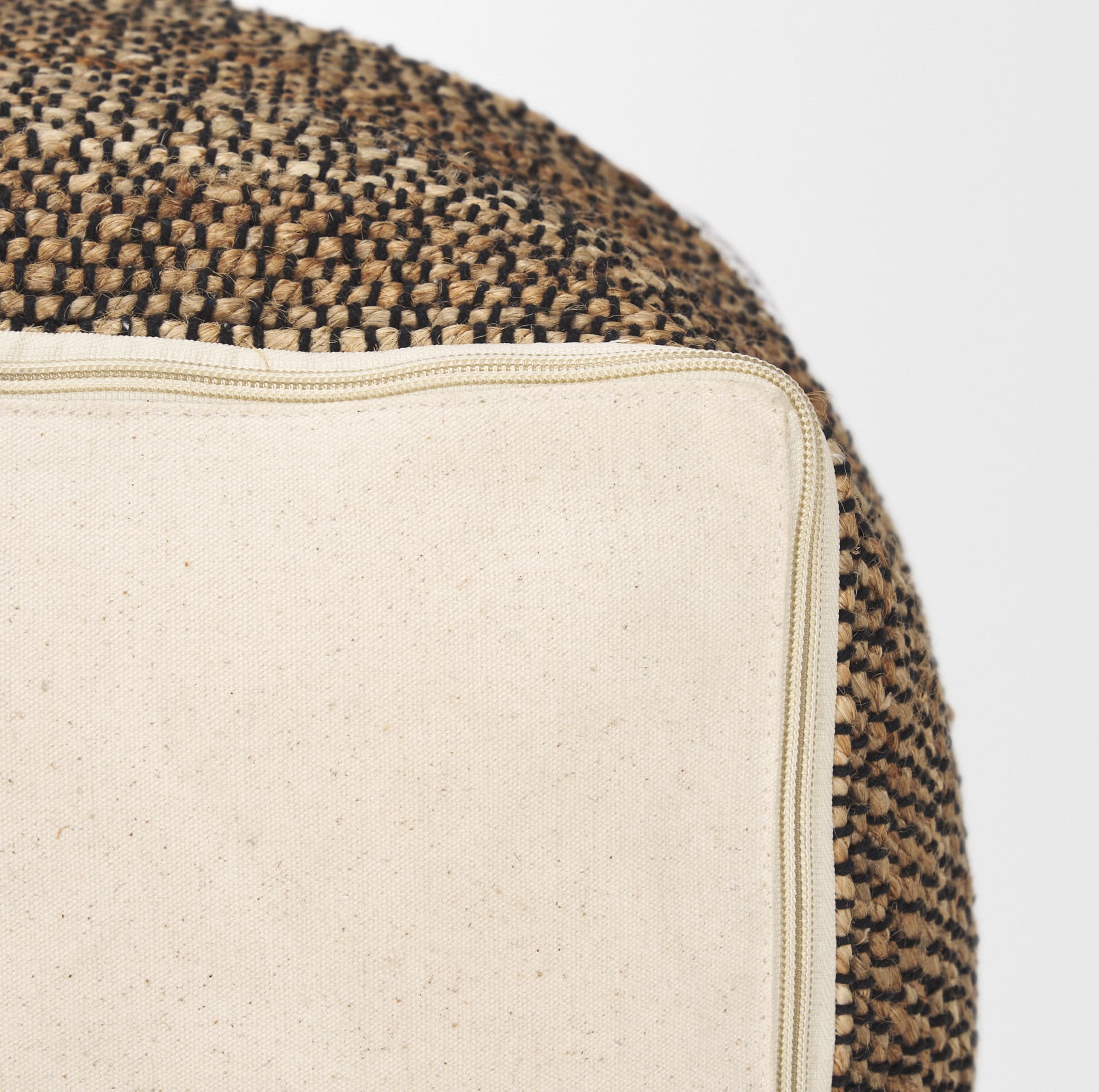 Samiya Jute w/ White Cotton Pouf — product photograph