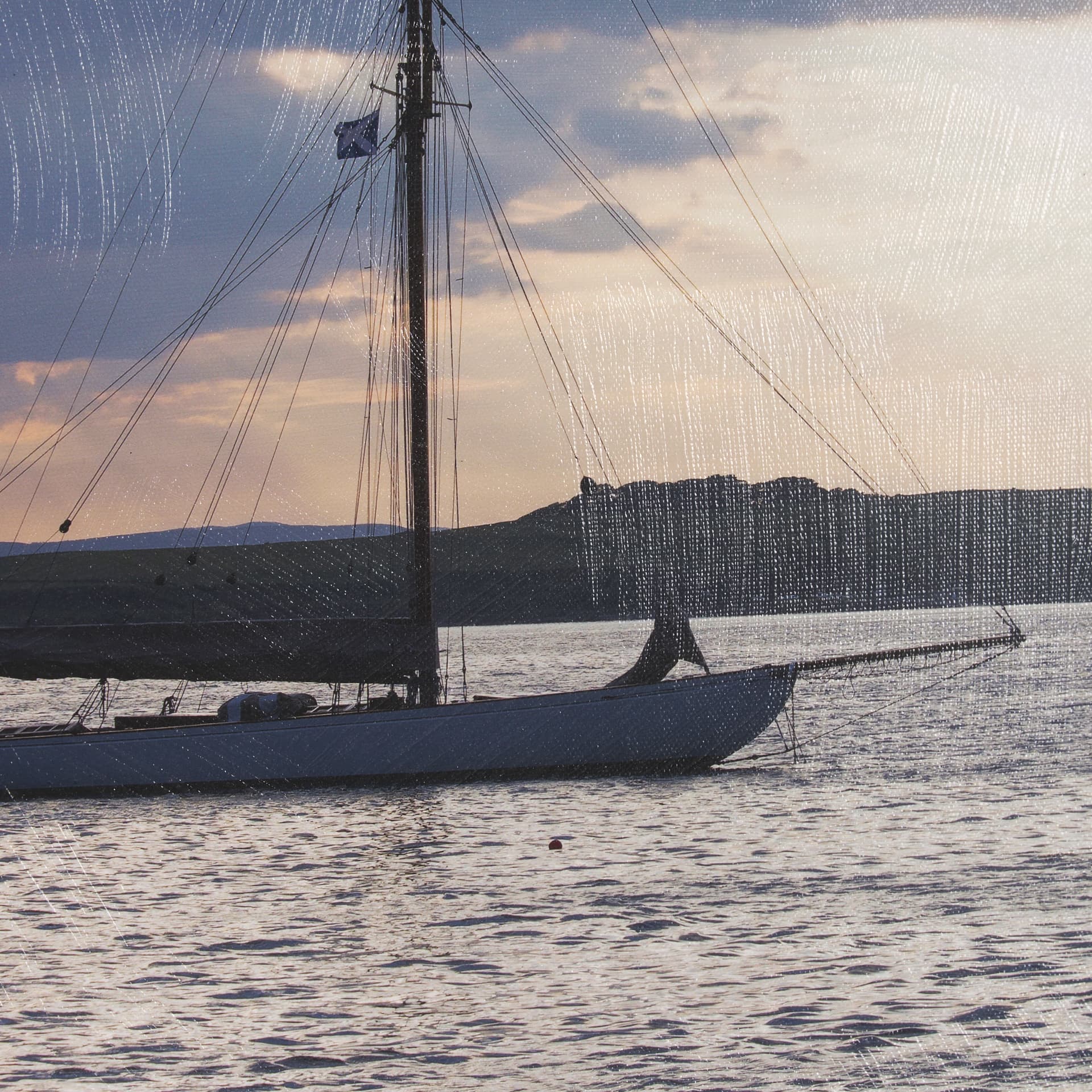 Daybreak Sail by Ben Wood a Hand Embellished Framed Photo Art Print Matted under Glass — product photograph