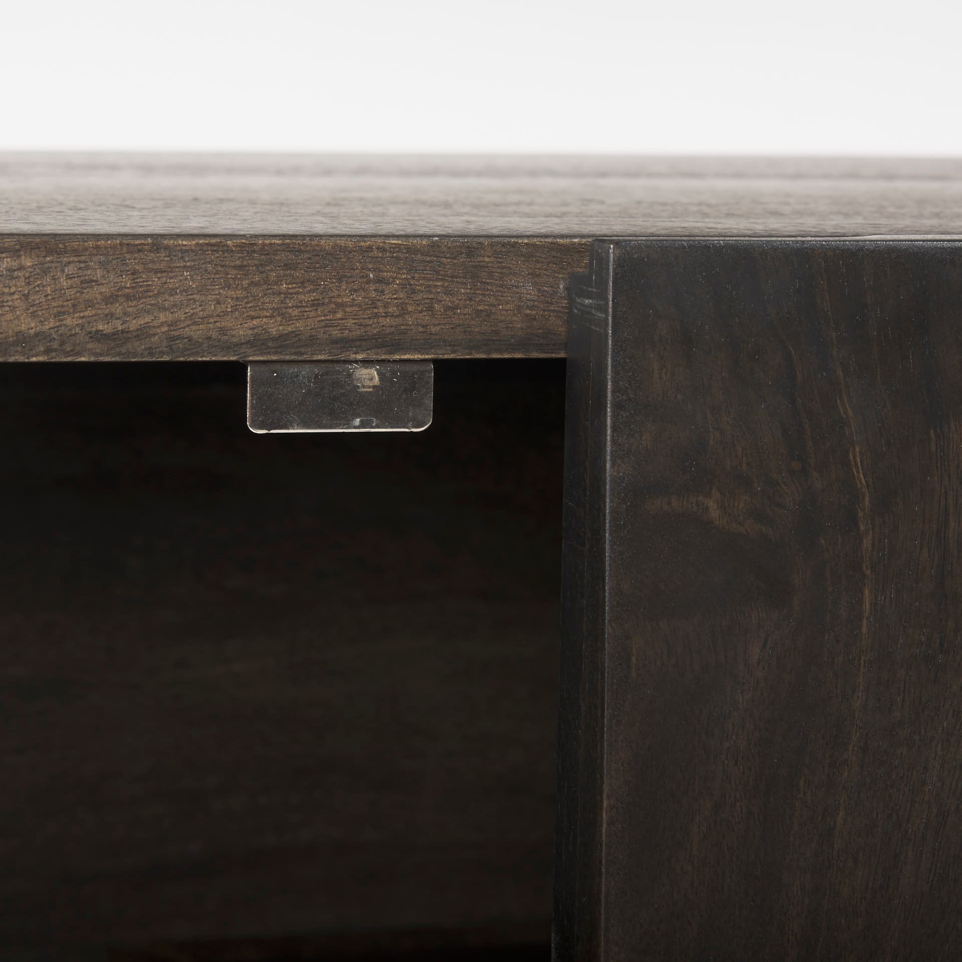 Darwin Dark Brown Wood 2 Door Accent Cabinet — product photograph