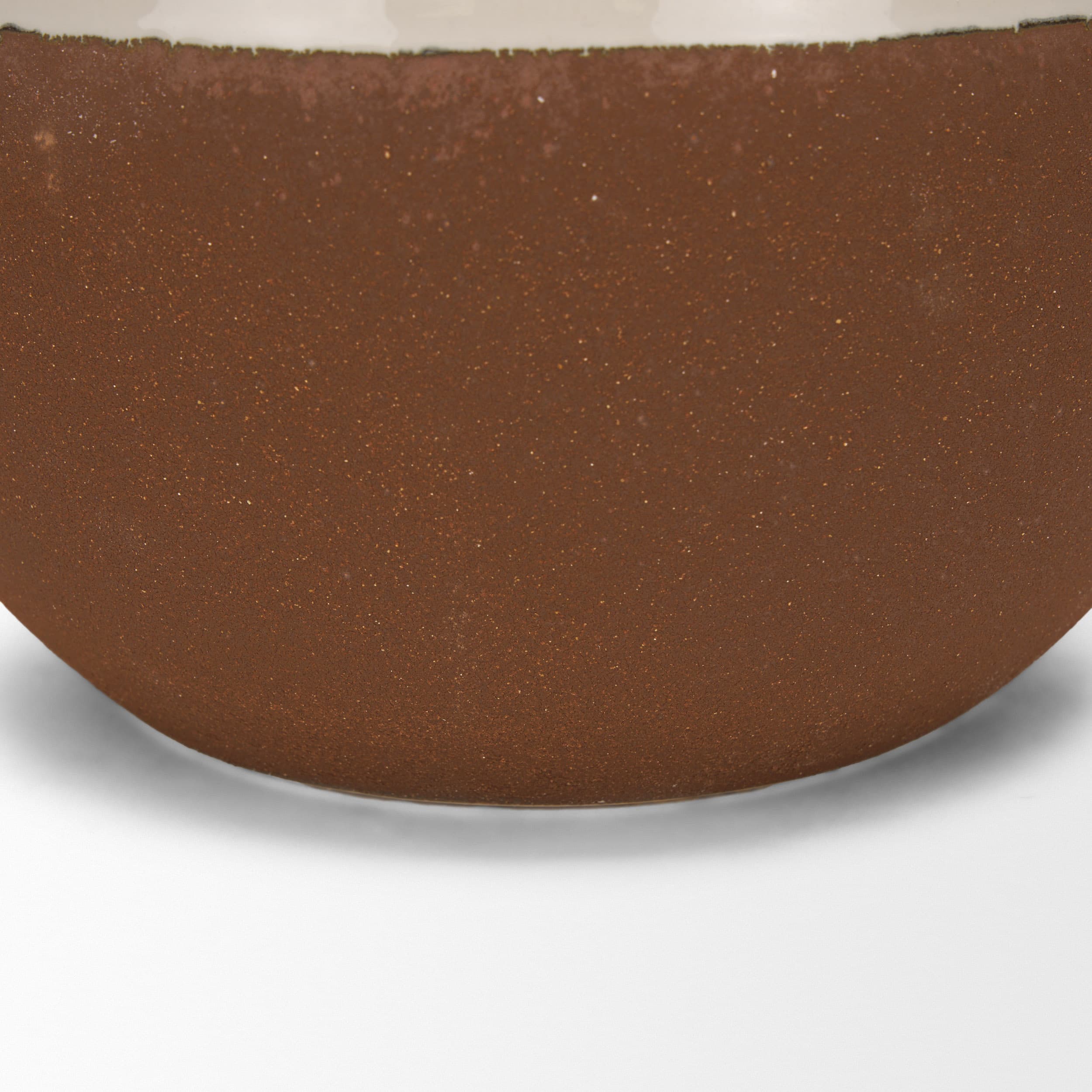 Tryna Large Beige w/ Matte Brown Ceramic Vase — product photograph