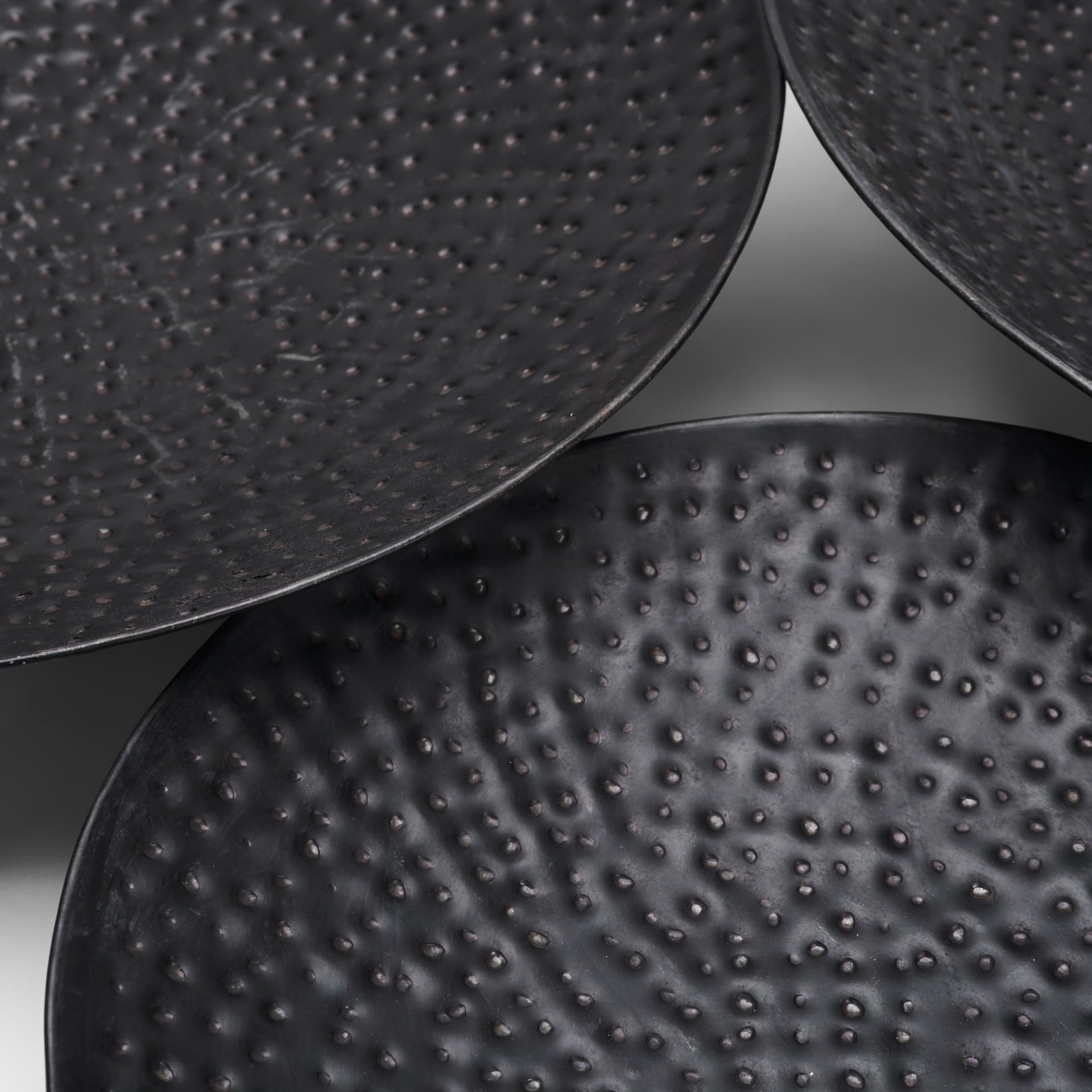 Patera Hammered Iron Metal Decorative Bowls (Set of 3) — product photograph