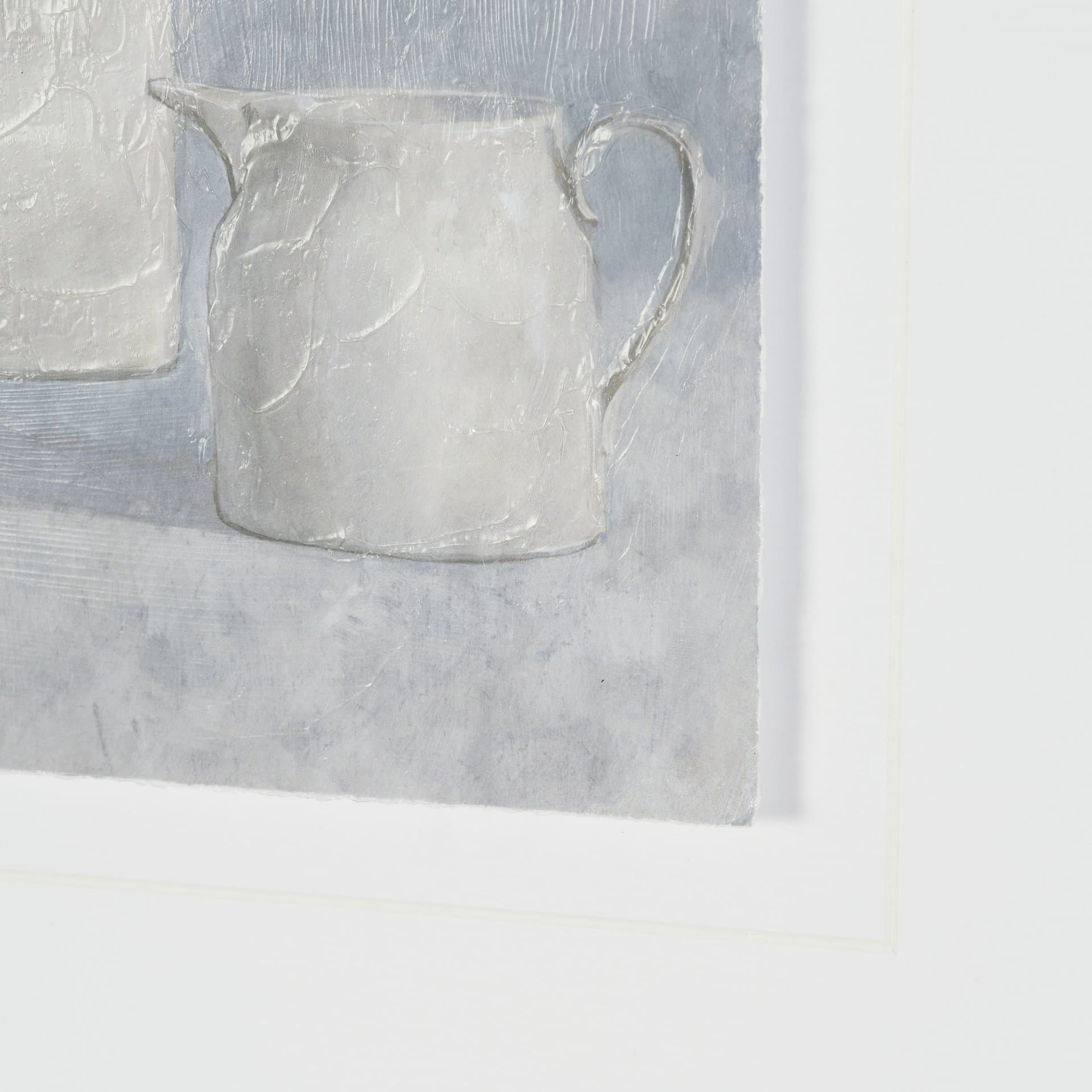 Studies in White and Ash: Study III by Mercana Studio Textured Framed Artwork Matted under Glass — product photograph