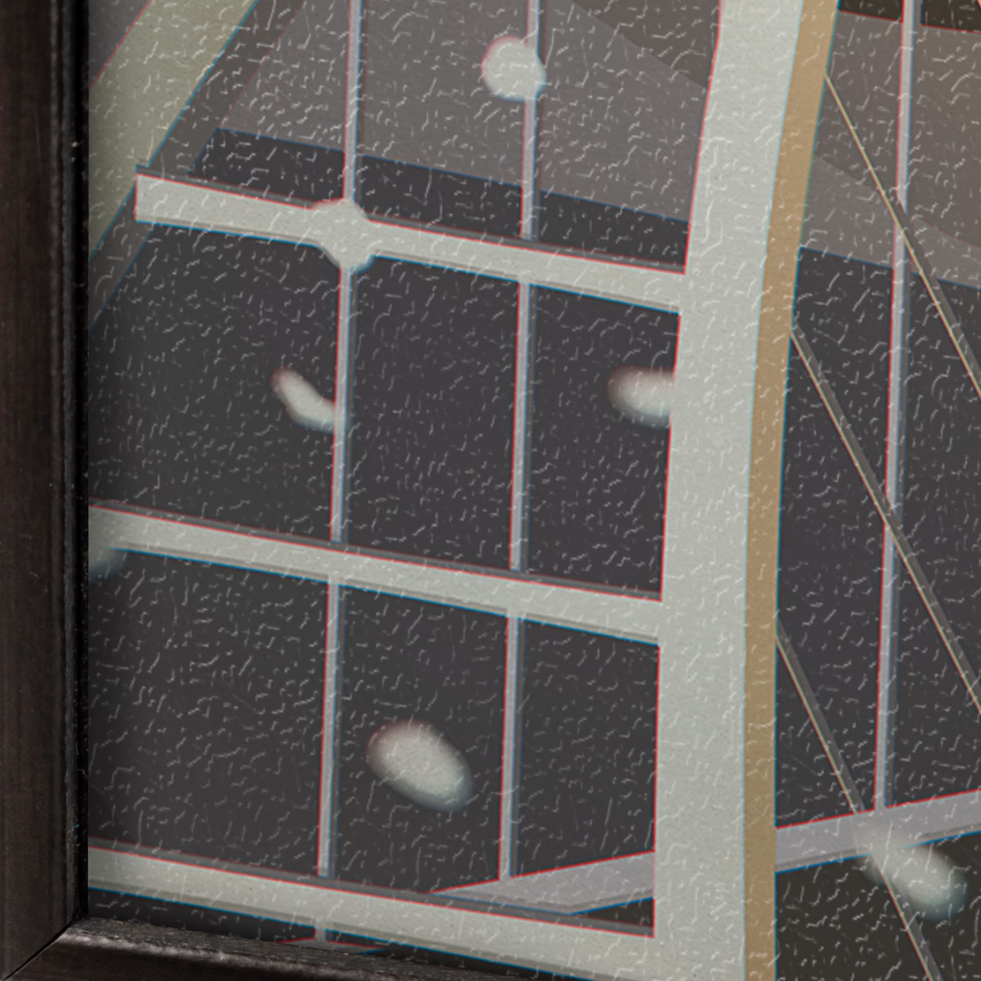 Edmonton Go Canada (SM) by Mercana Studio a Hand Embellished Decograph Framed Art Print — product photograph