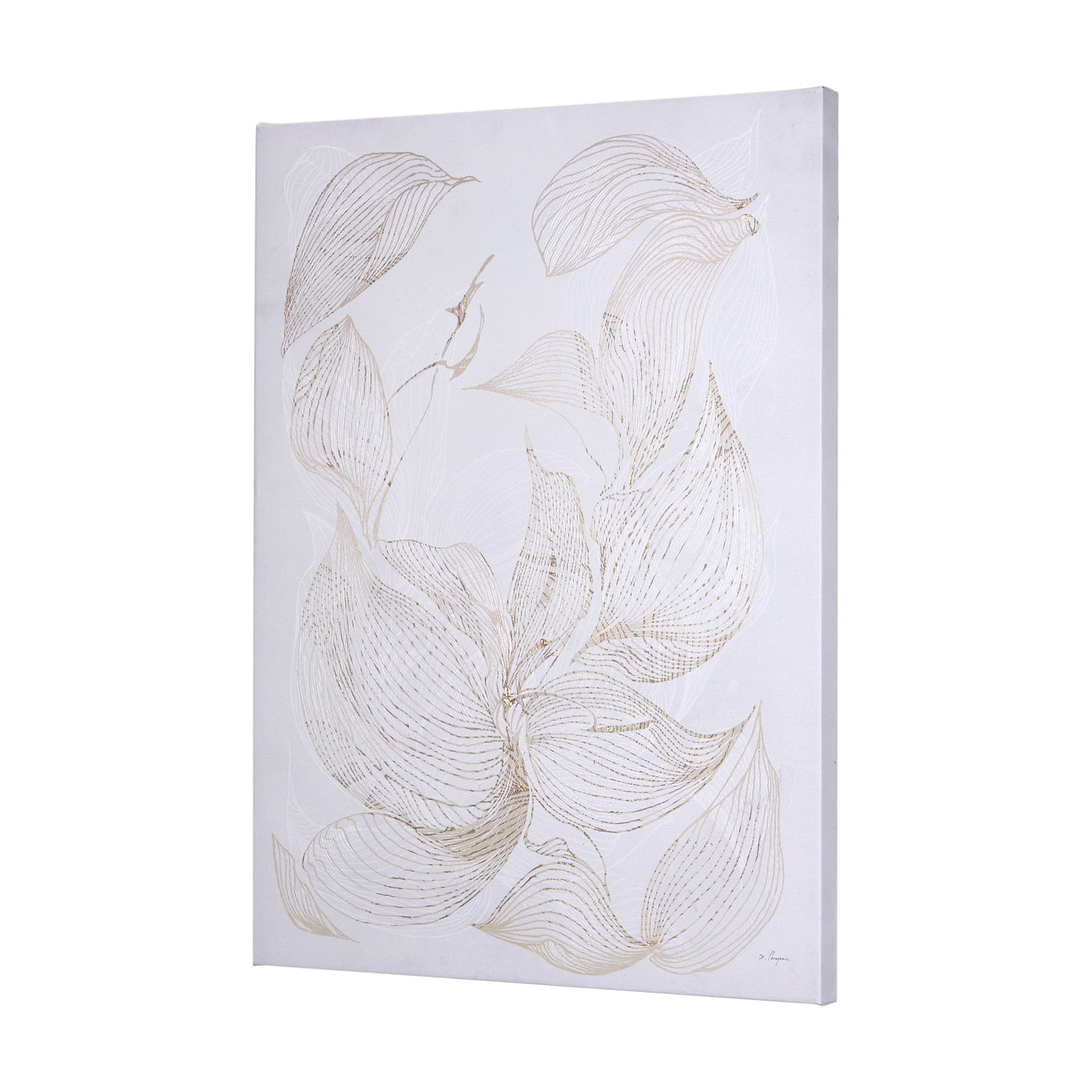 Interplay I by Mercana Studio a Hand Embellished Textured Canvas — product photograph