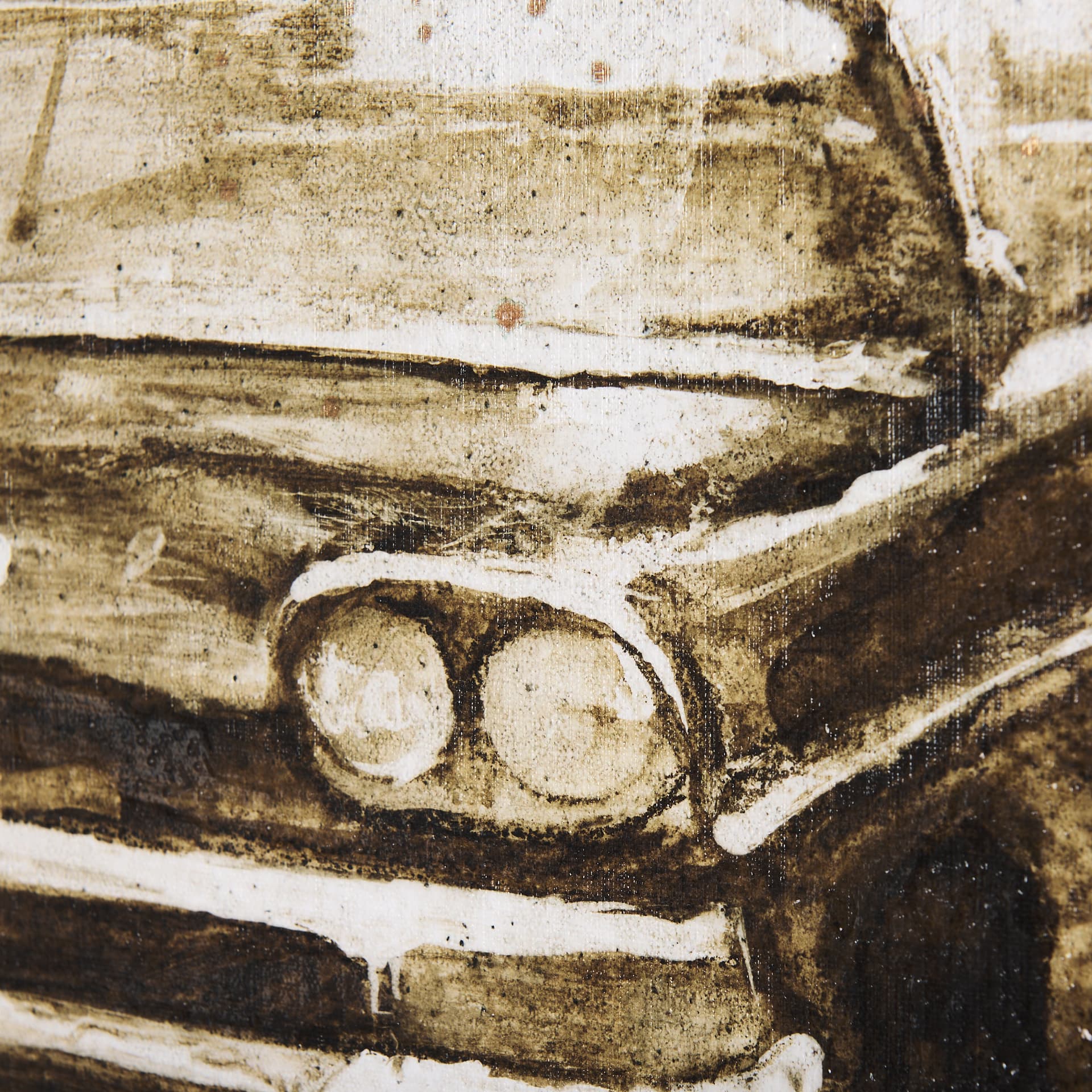 Vintage Car Picture I by Mercana Studio a Hand Embellished Textured Canvas — product photograph